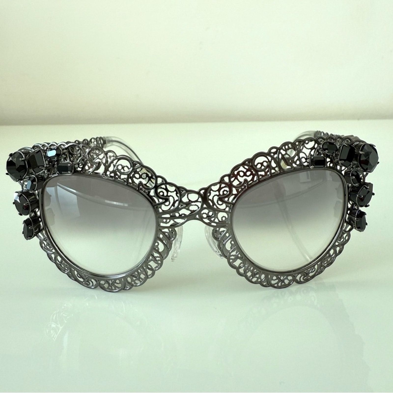 Dolce & Gabbana Dolce&Gabbana rhinestone runway sunglasses Authentic 1250$ Size ONE SIZE - 2 Thumbnail