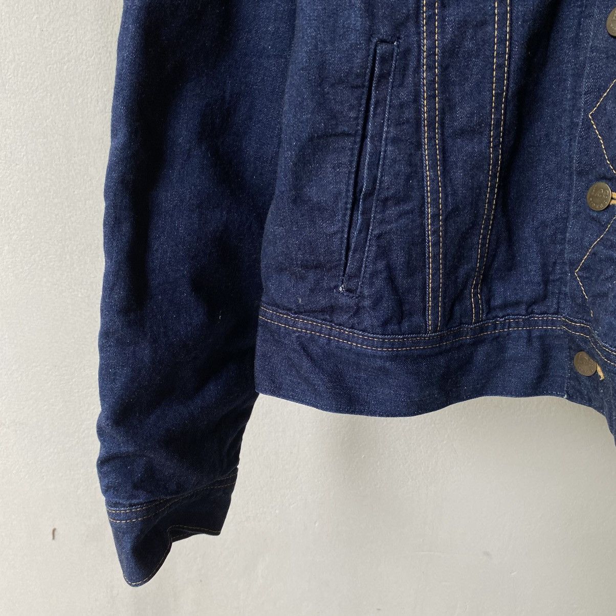 Lee Lee Storm Rider Denim Jacket with Brown Corduroy Collar Size US L / EU 52-54 / 3 - 9 Thumbnail
