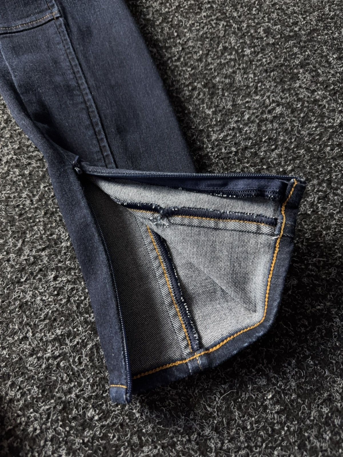 Polo Ralph Lauren × Vintage Ralph Lauren Moto Panel Leggings Jeans Stretch Zip Hem Size 27" / US 4 / IT 40 - 3 Thumbnail