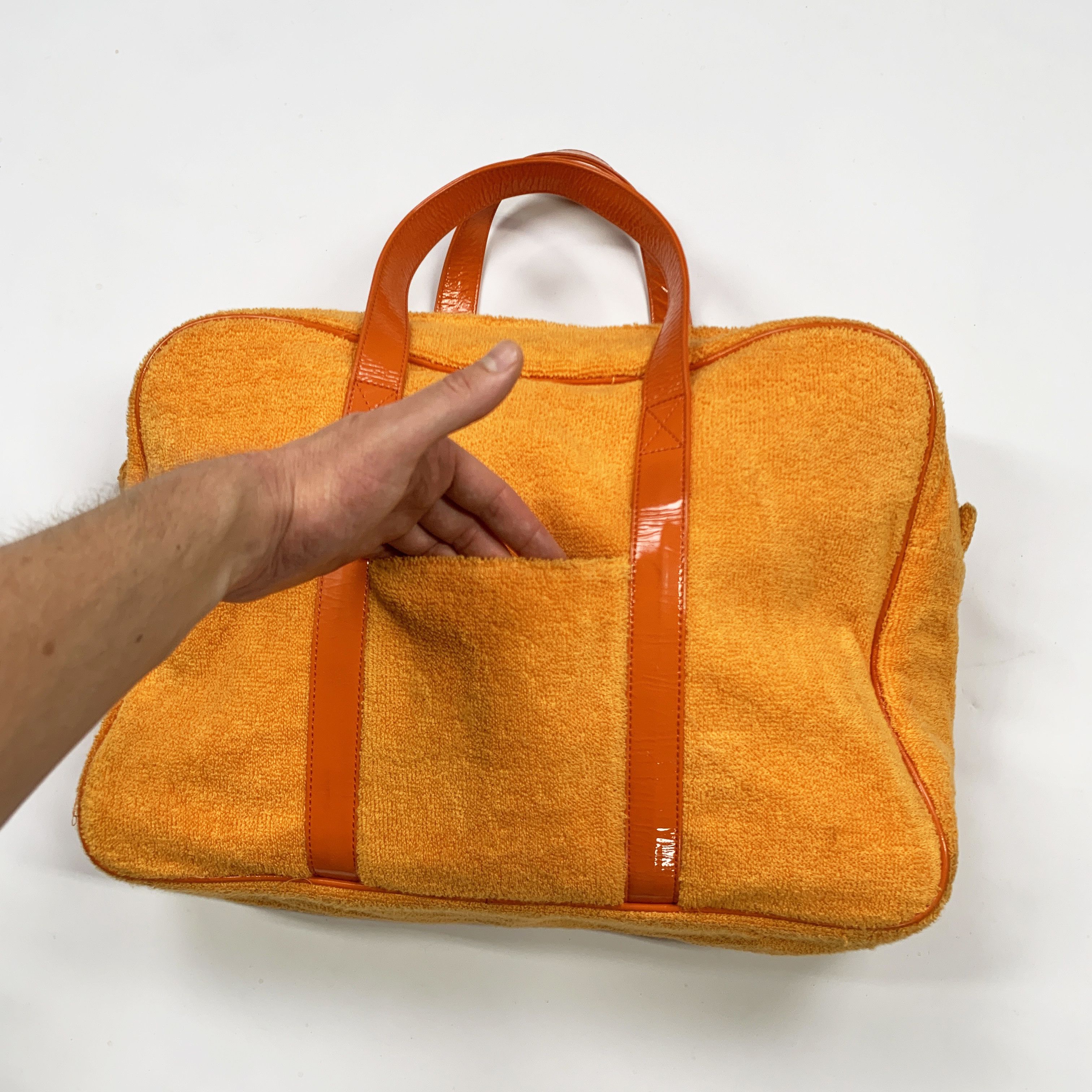 Comme des Garcons Vintage 90s Terry Cloth / Towel Top-Handle Bag Size ONE SIZE - 5 Thumbnail