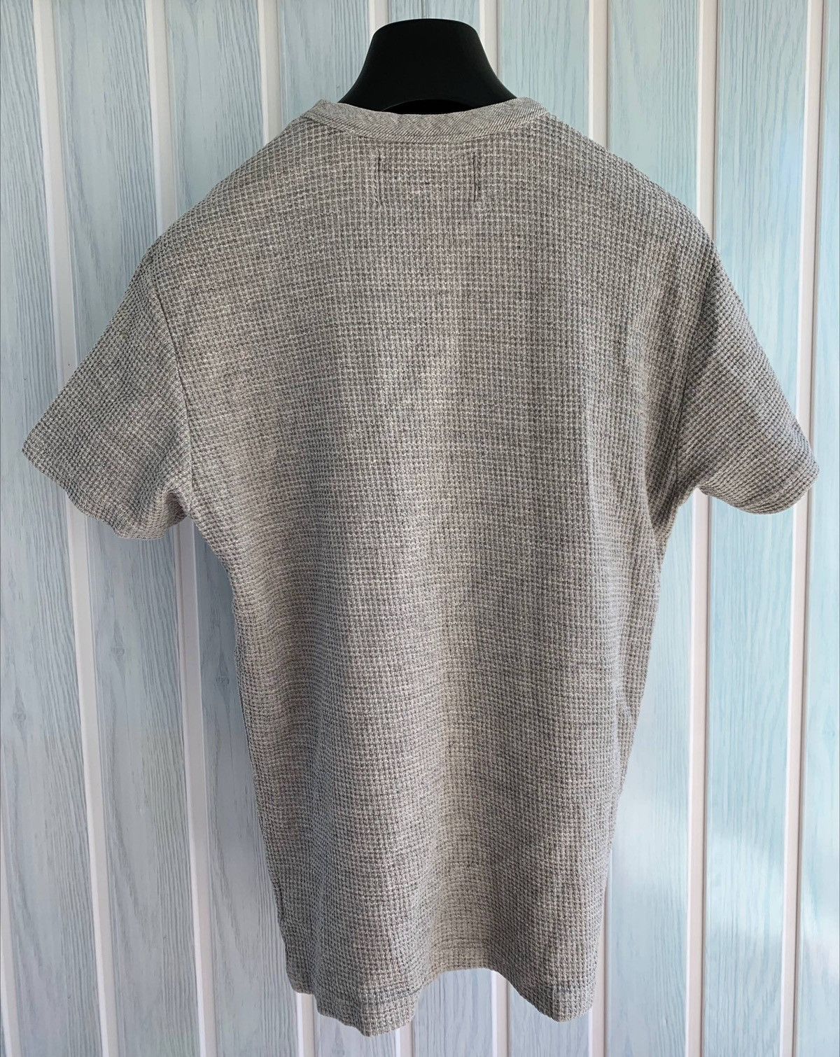 Our Legacy Our Legacy AW 2014 Spun Sumo Women Gray Waffle Knit T-Shirt Size M / US 6-8 / IT 42-44 - 5 Thumbnail