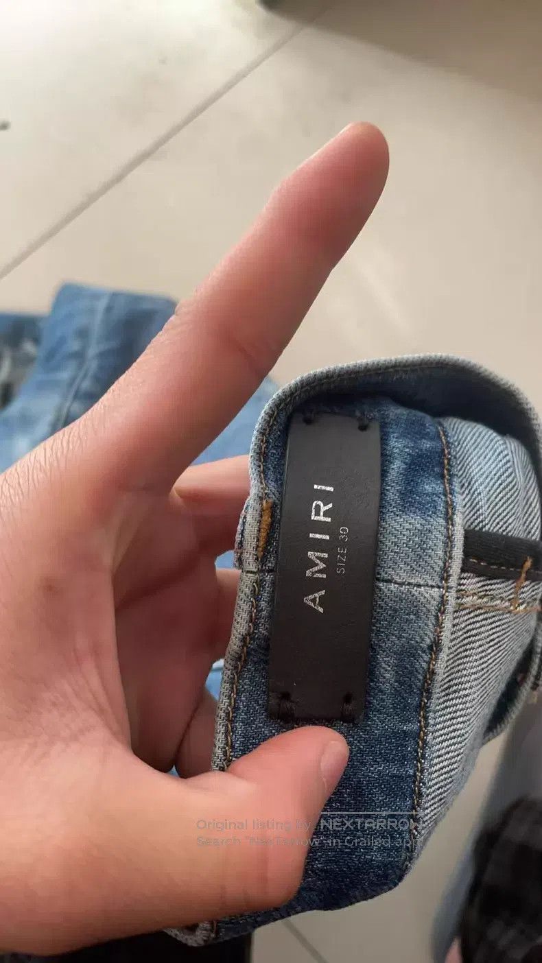 Amiri Amiri Size 30 Blue denim jacketed jeans Size US 30 / EU 46 - 4 Thumbnail
