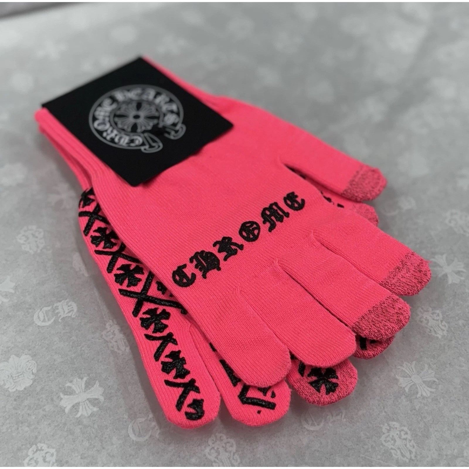 Chrome Hearts Chrome Hearts Work Gloves ' Pink ' | BRAND NEW! Size ONE SIZE - 2 Thumbnail