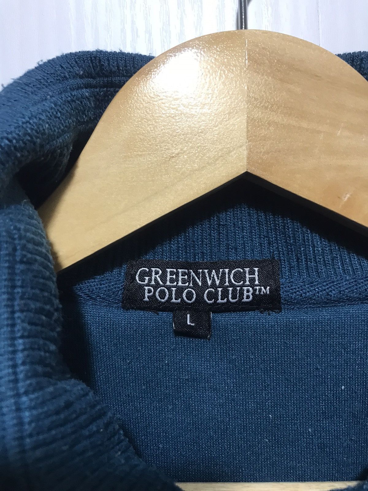 Japanese Brand × Vintage Vintage Green Wish Polo Club Button Sweatshirt Size US L / EU 52-54 / 3 - 6 Thumbnail