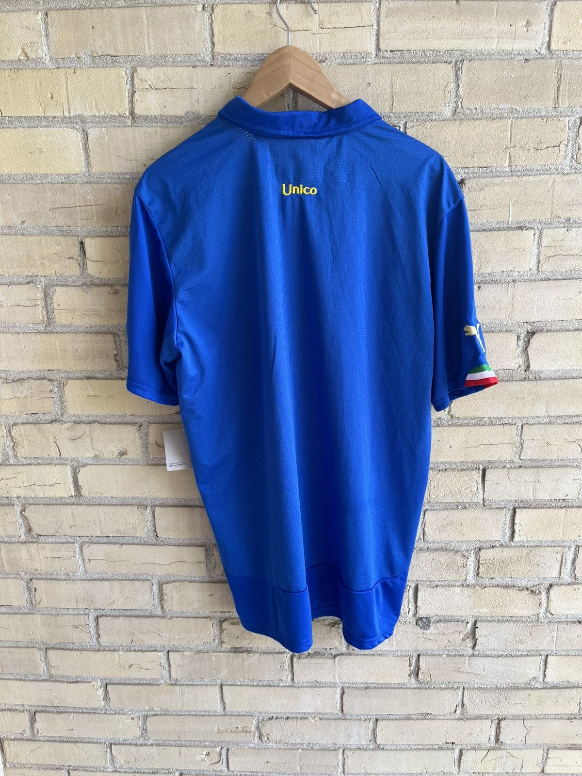 Puma 2014 Italy Puma home kit Azzurri blue soccer jersey Large XL Size US L / EU 52-54 / 3 - 3 Thumbnail