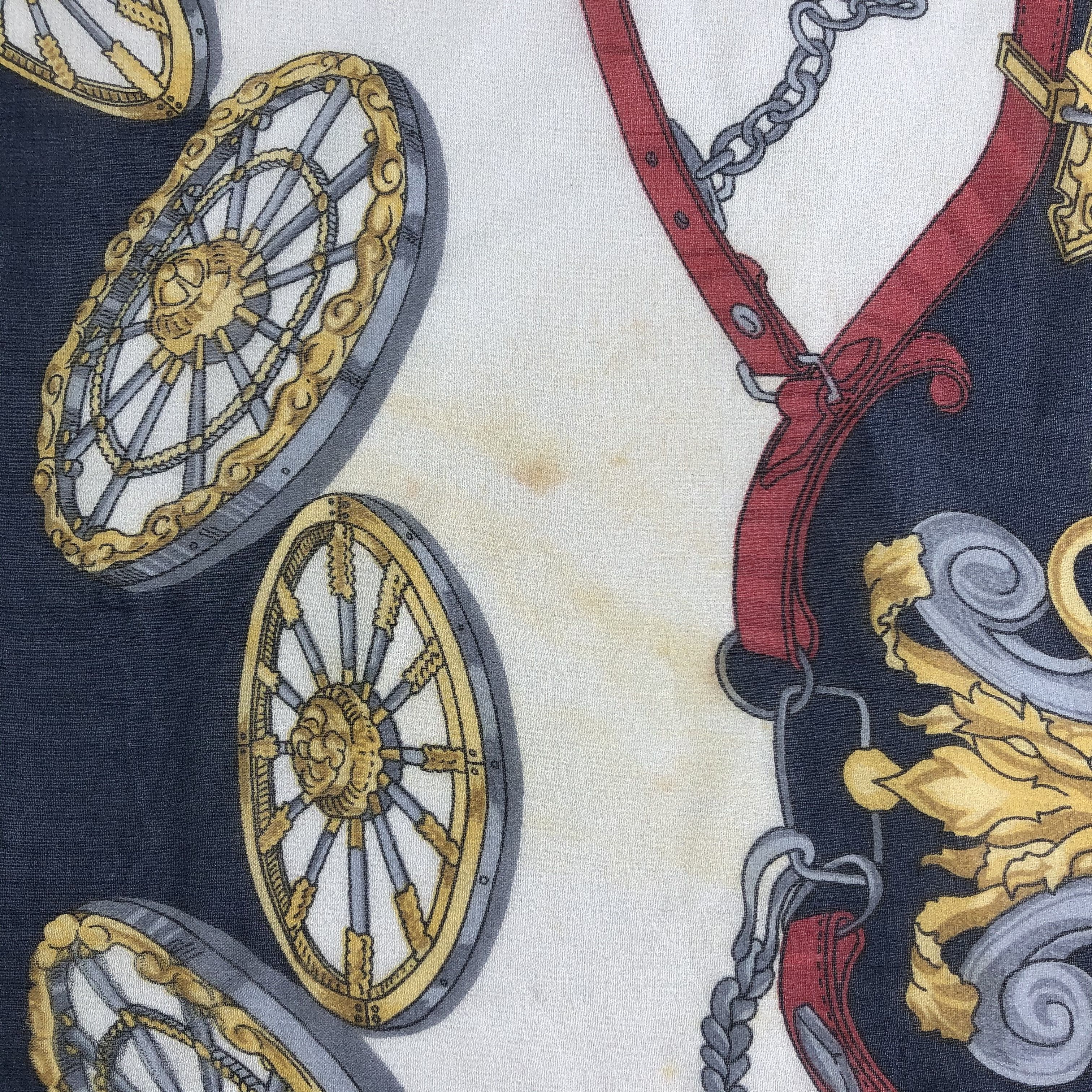 Vintage Vintage Bella Rosa Silk Scarf Size ONE SIZE - 7 Thumbnail