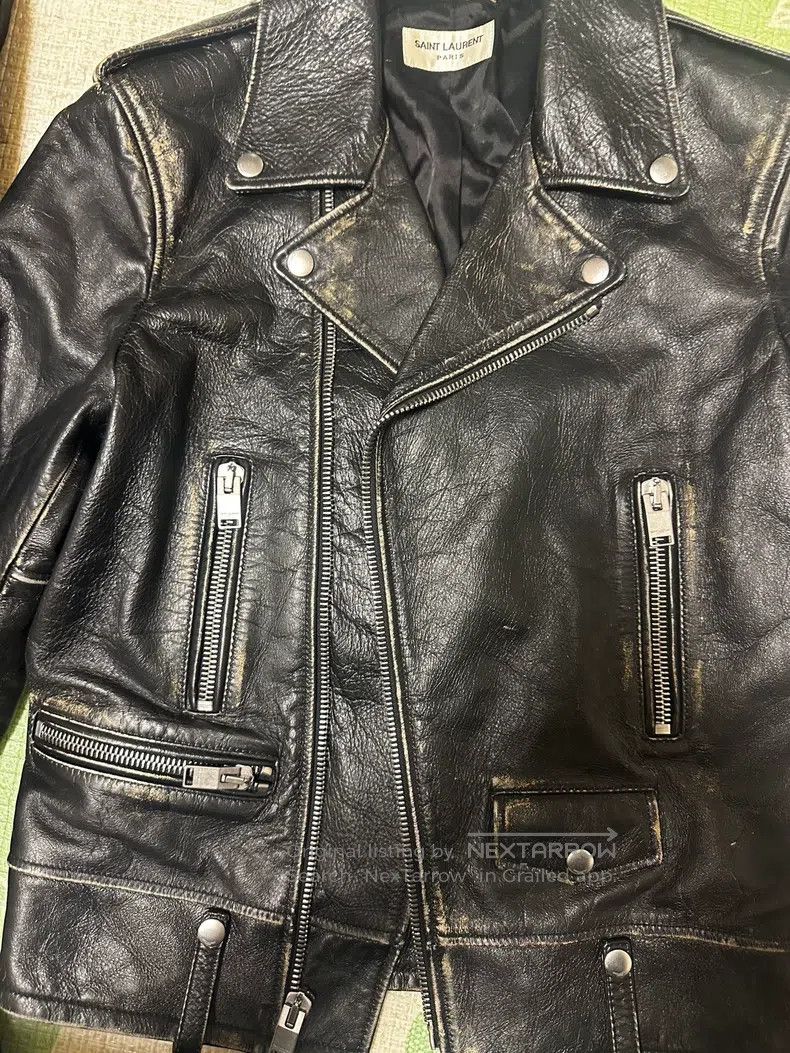 Saint Laurent Paris Saint Laurent Paris Motorcycle leather jacket Size US S / EU 44-46 / 1 - 2 Thumbnail