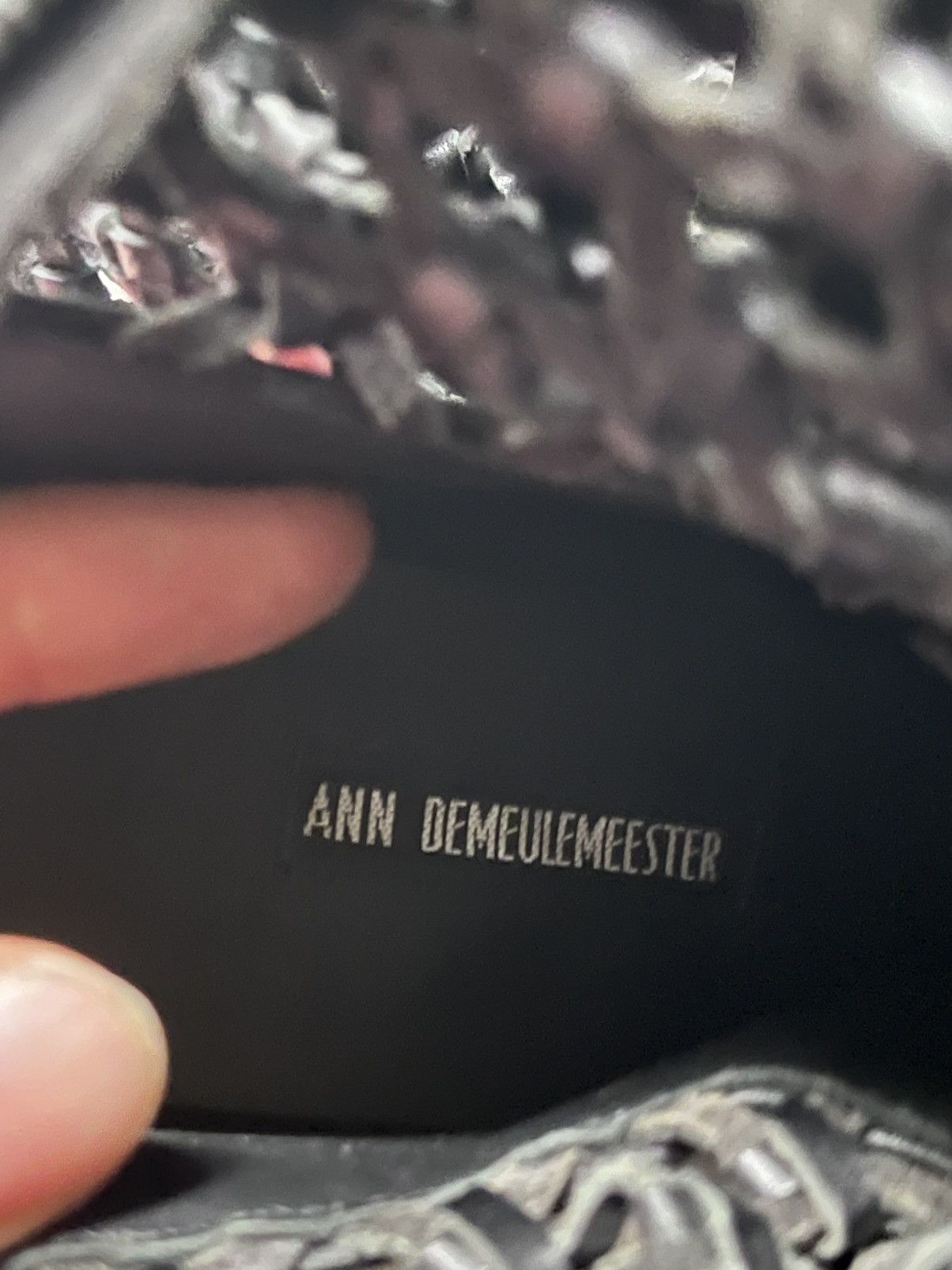 Ann Demeulemeester Ann Demeulemeester F/W 2019 Leather Net Boots Size US 10 / IT 40 - 24 Thumbnail