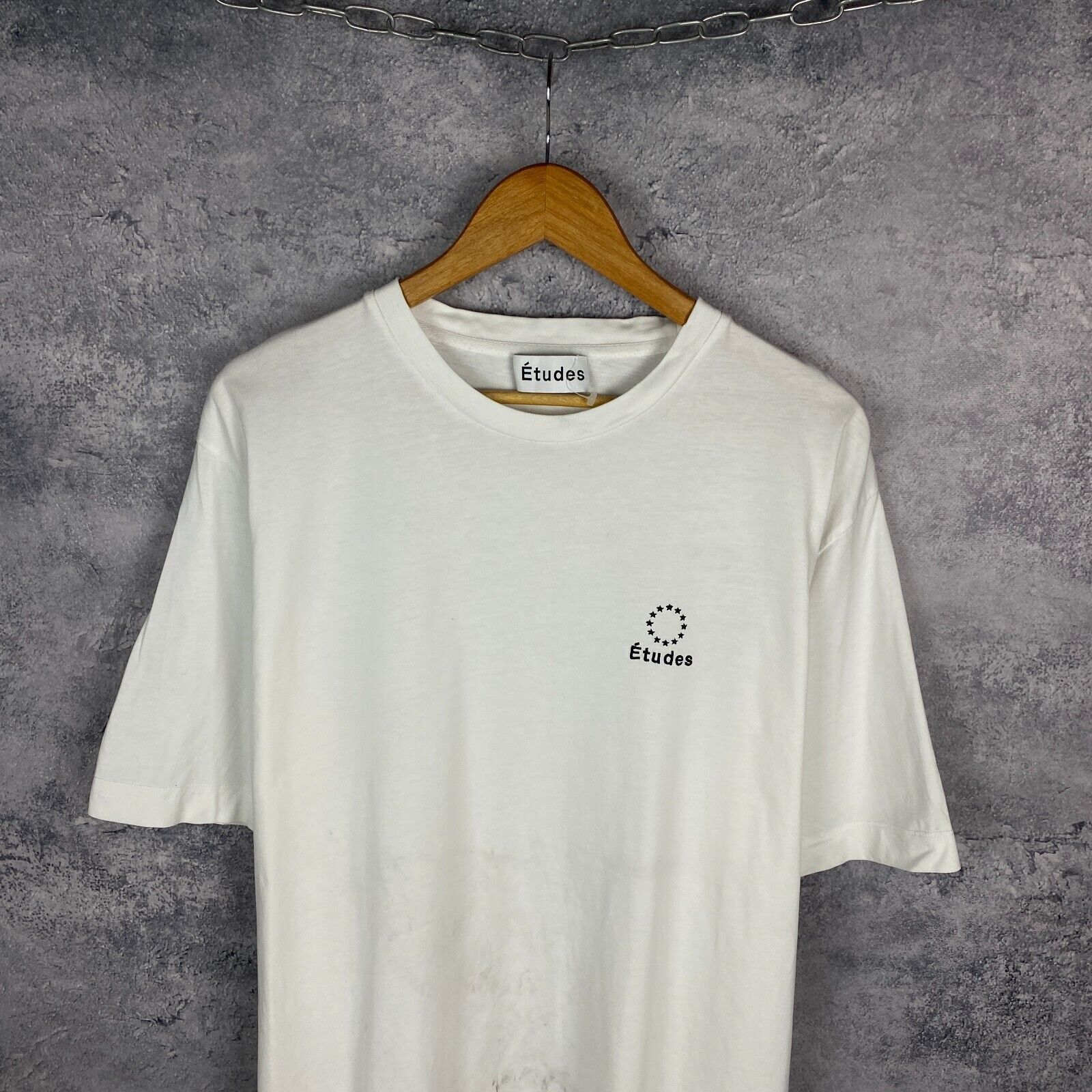 Etudes Etudes Tee Men's Size XXL White Cotton Short Sleeve ` Size US XXL / EU 58 / 5 - 2 Thumbnail