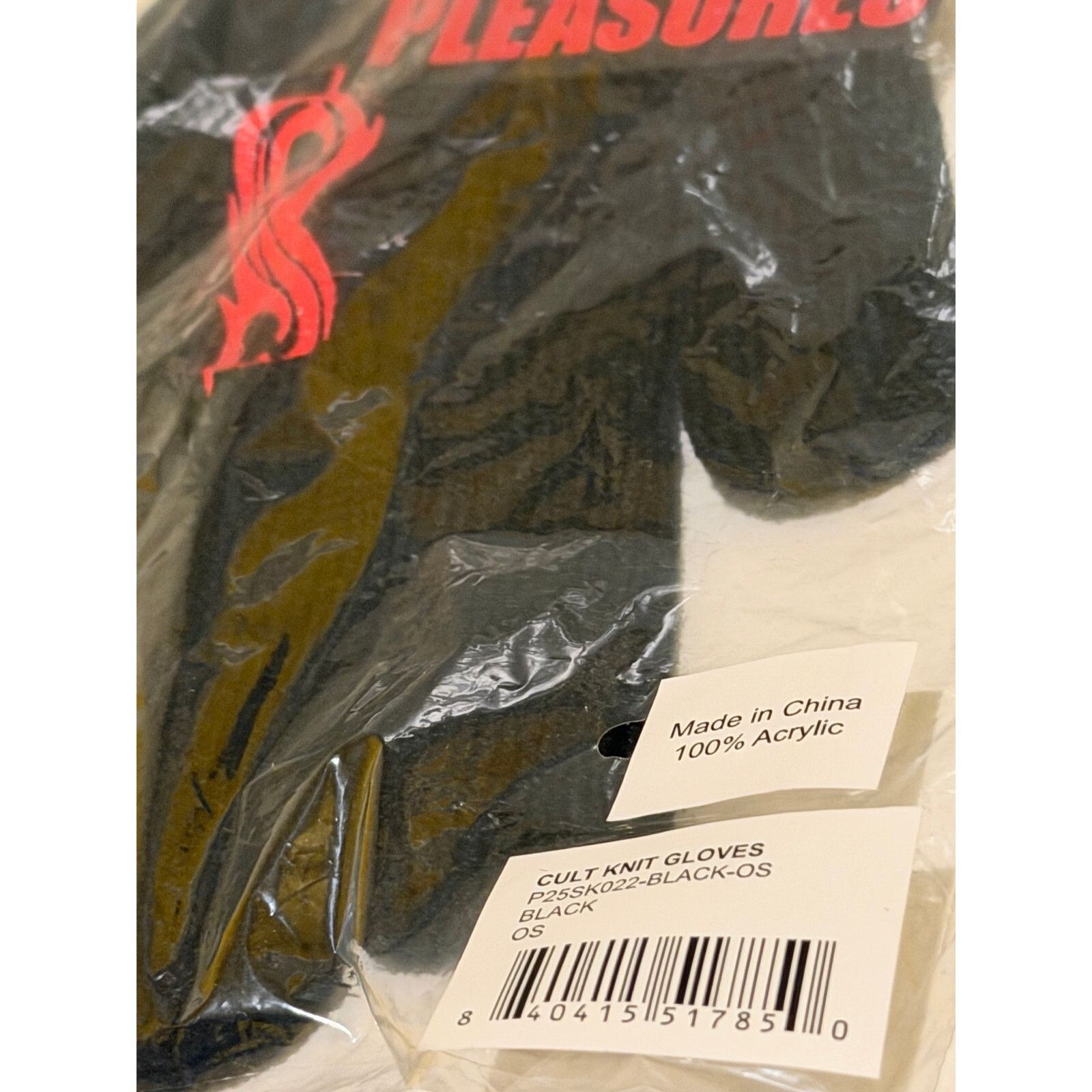 Pleasures Pleasures x Slipknot knit gloves black brand new in plastic Size ONE SIZE - 3 Thumbnail