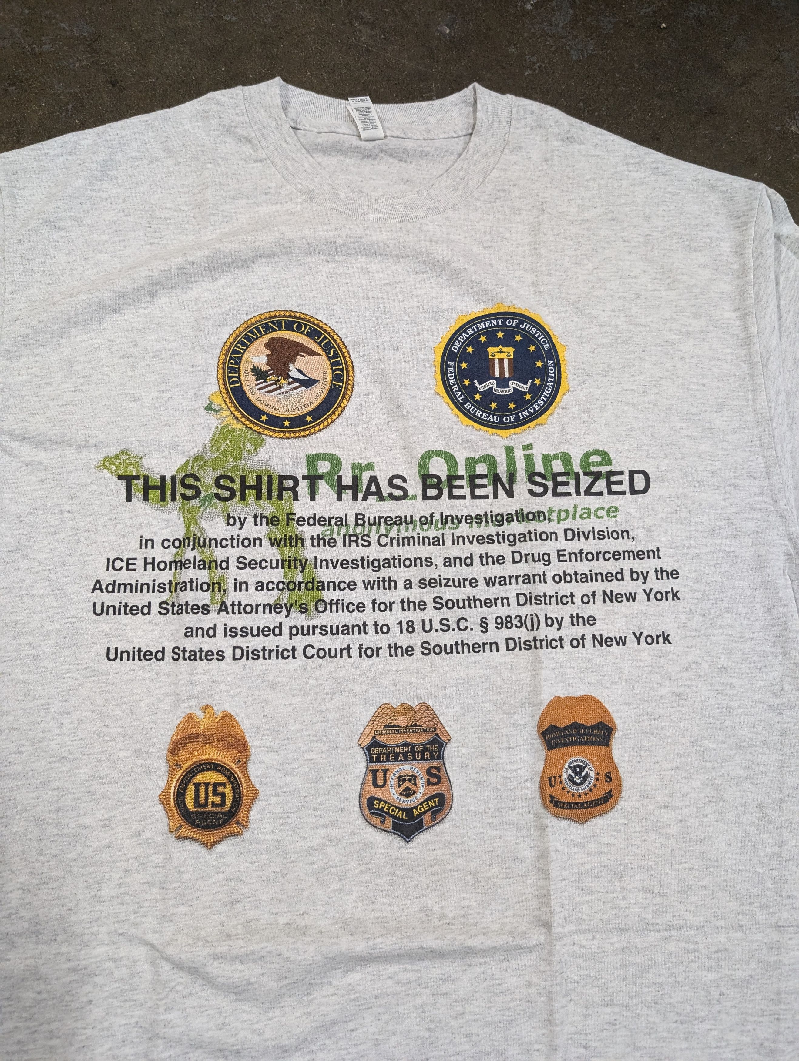Other Kankan RR Really Rich FBI Seized Silk Road shirt Size US XL / EU 56 / 4 - 2 Thumbnail