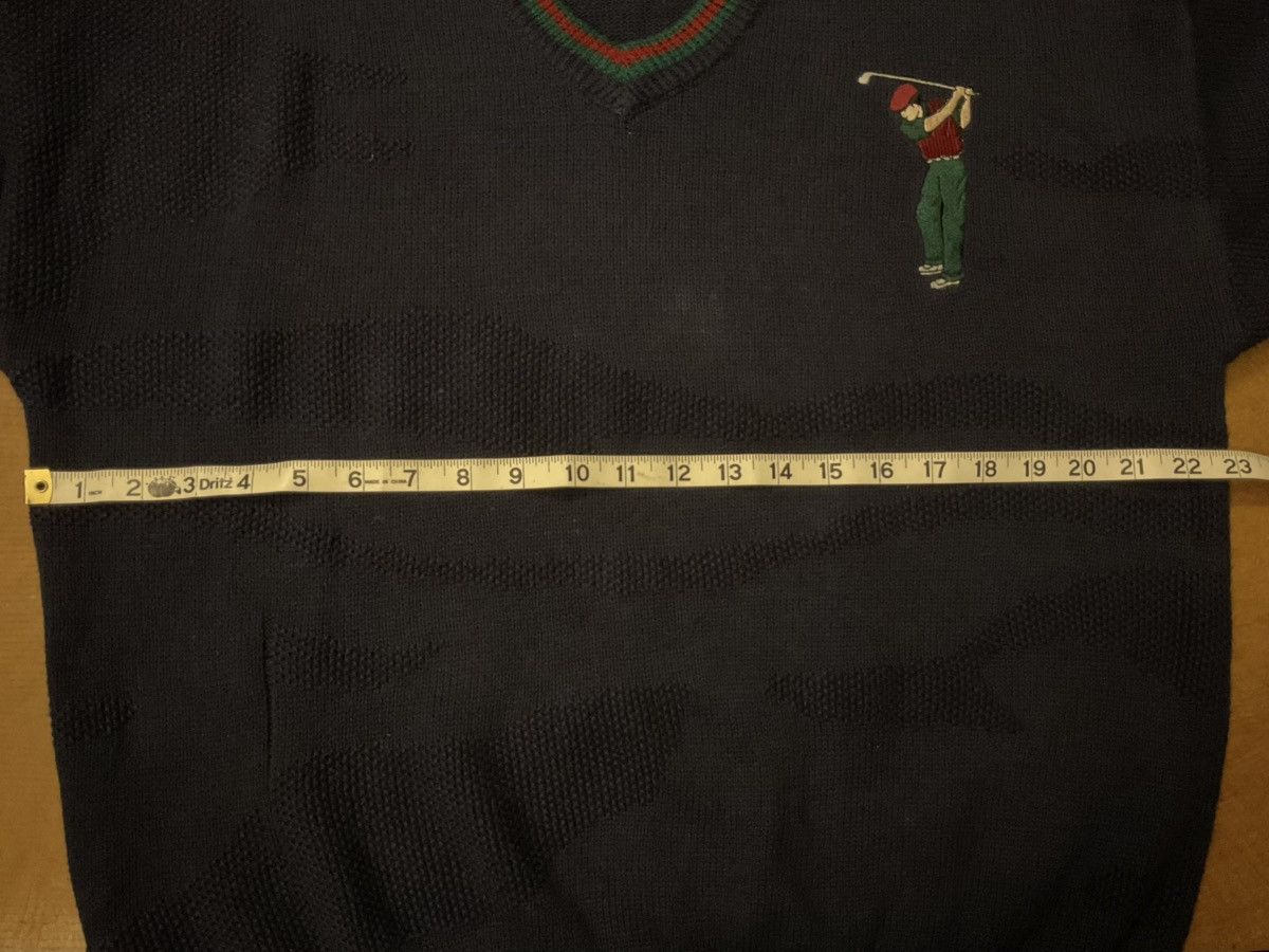 Other Polo Ralph Lauren Navy V-Neck Sweater with Golfer Motif Size US M / EU 48-50 / 2 - 4 Thumbnail