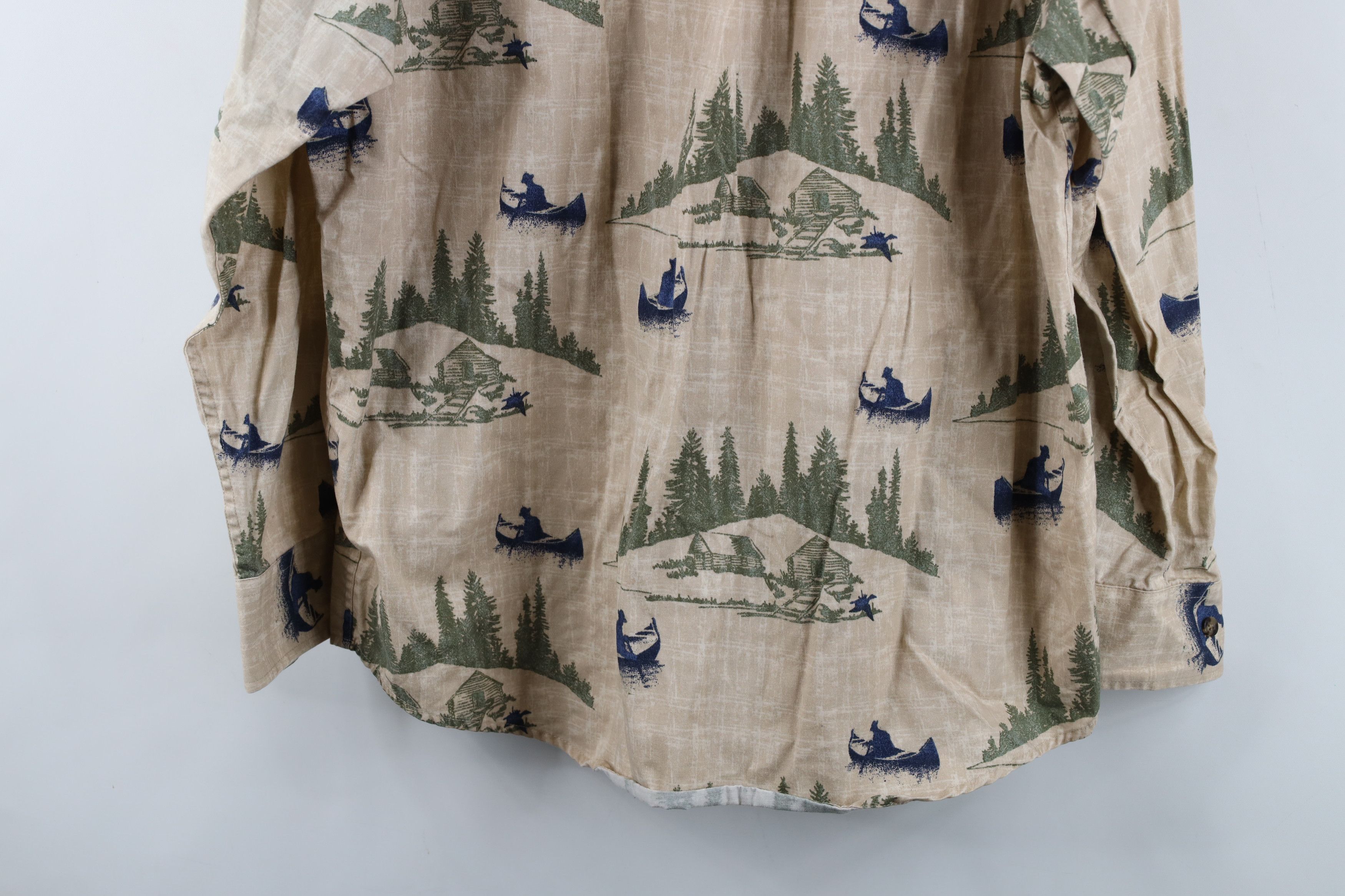 Vintage Vintage Streetwear Nature All Over Print Button Down Shirt Size US L / EU 52-54 / 3 - 14 Thumbnail