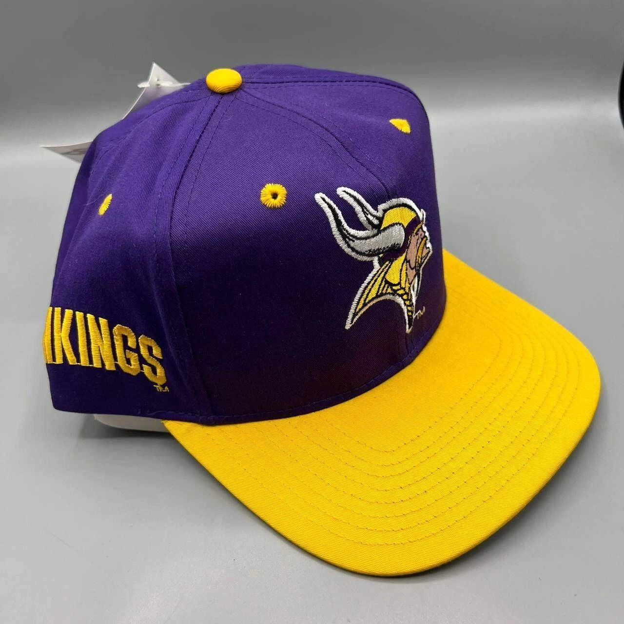 NFL × Vintage Minnesota Vikings Hat Men Purple NFL Eastport Snap Back Size ONE SIZE - 3 Thumbnail