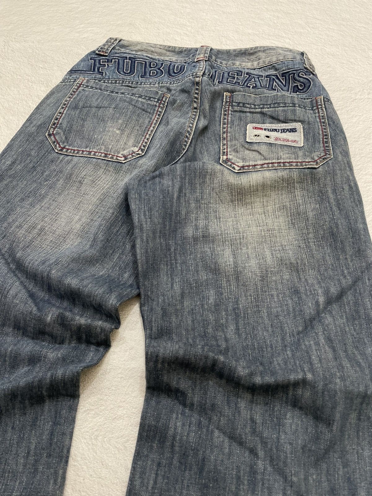 Fubu 2000s Fubu Retro Denim Embroidered Y2K Size US 27 - 6 Thumbnail