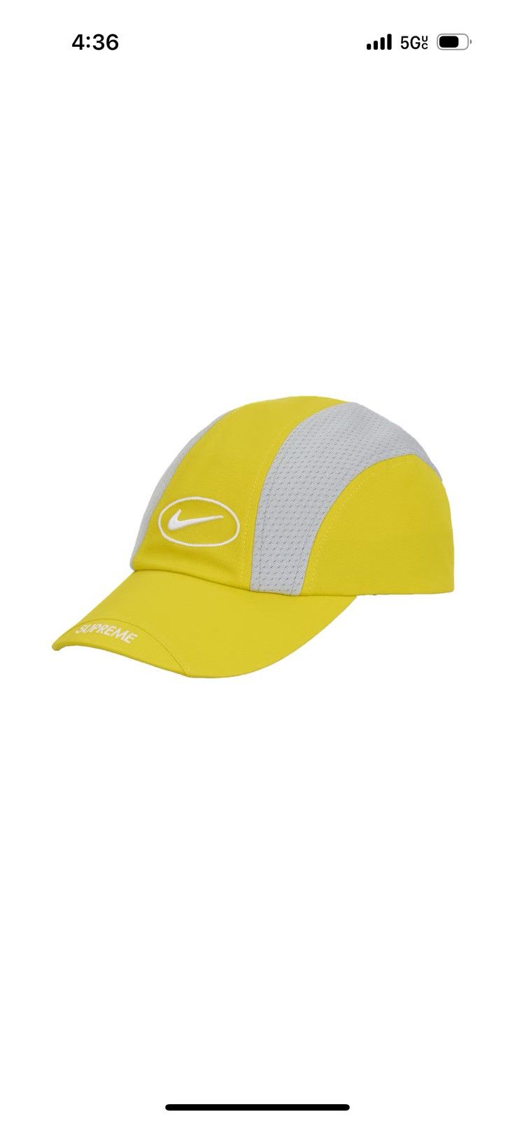 Nike × Supreme Supreme Nike Running Hat “Yellow” SS25 Size ONE SIZE - 1 Thumbnail