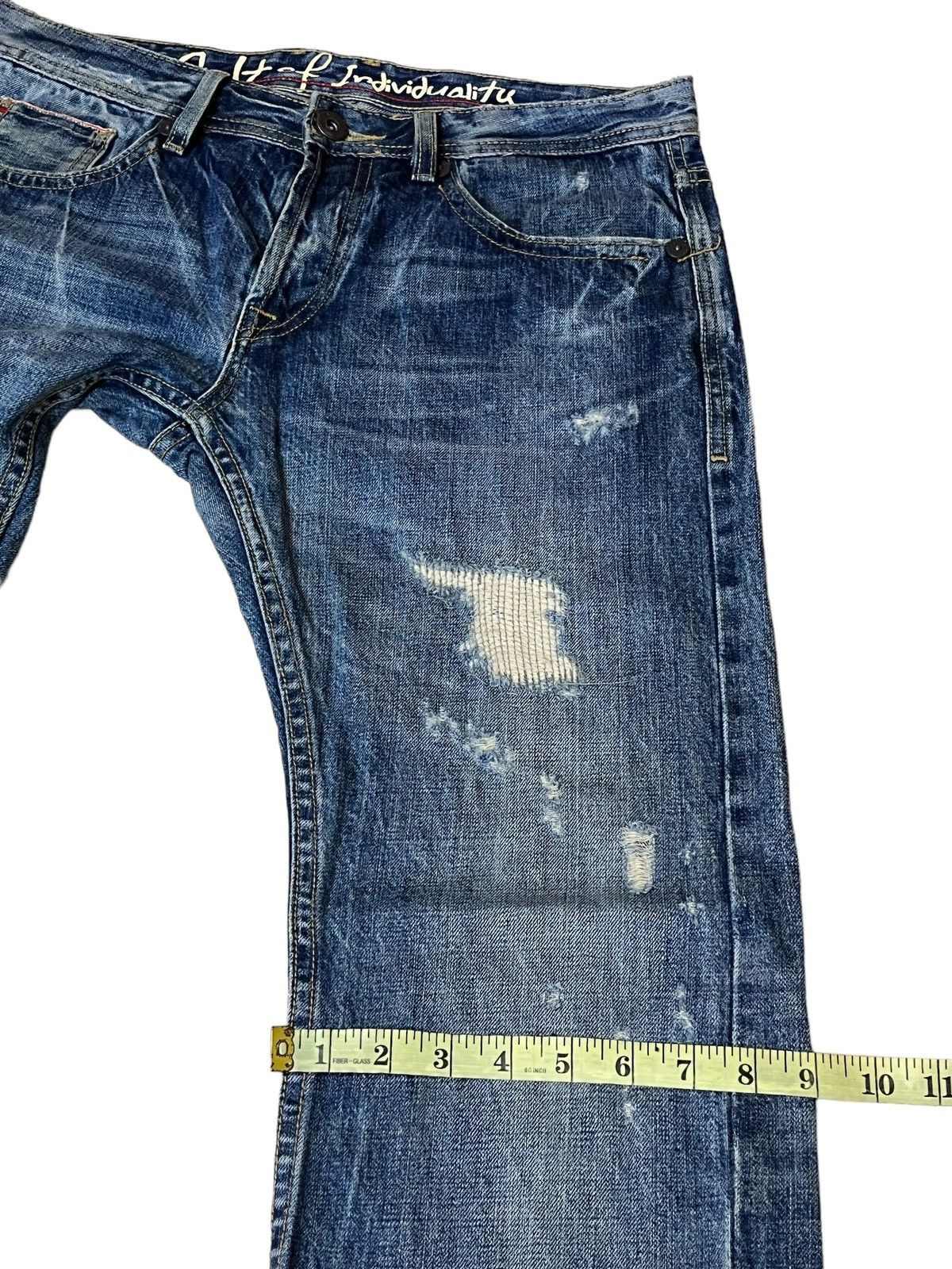 Cult Of Individuality SICK JAPANESE CULT OF INDIVIDUALITY SELVEDGE DISTRESS DENIM Size US 34 / EU 50 - 17 Thumbnail
