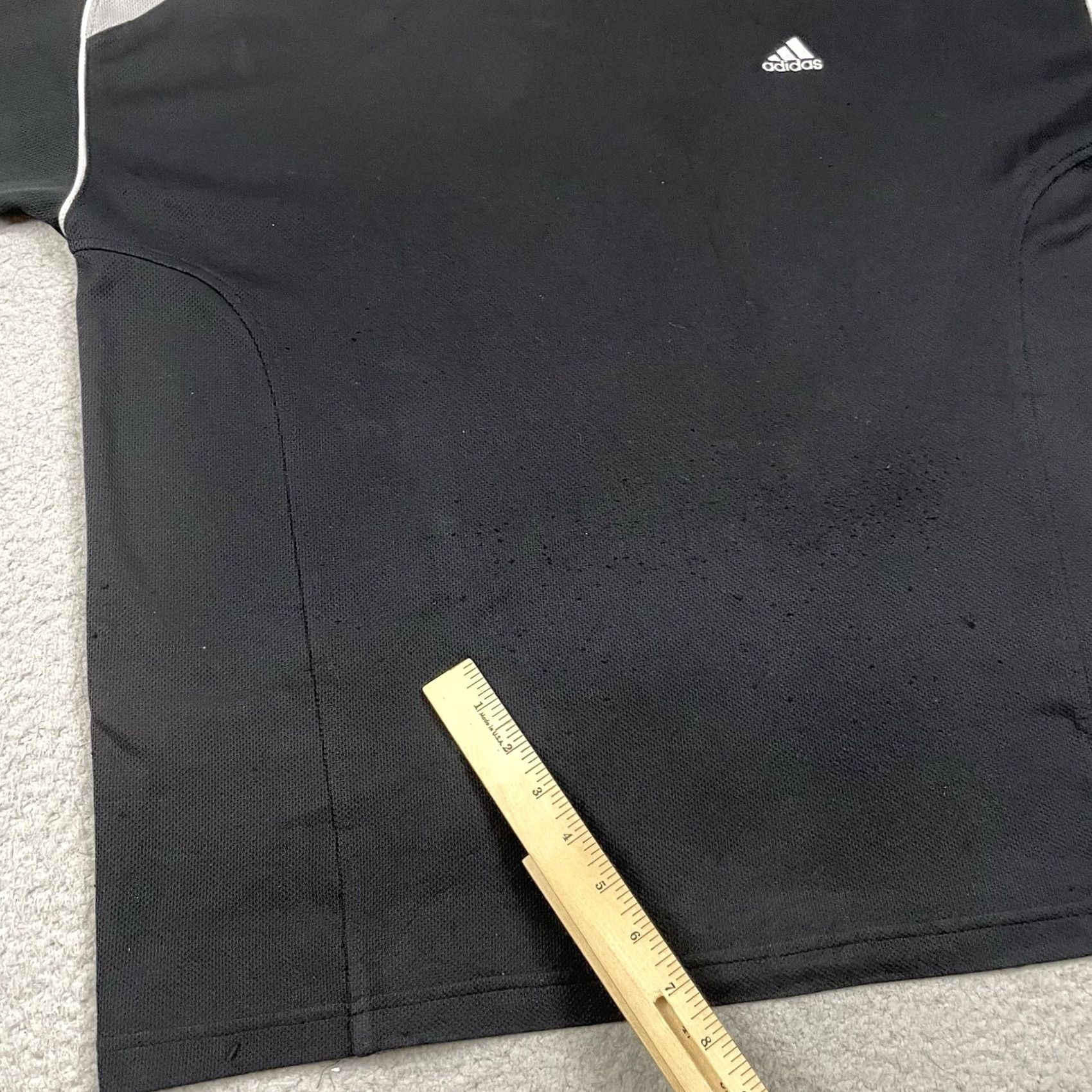Adidas VINTAGE adidas T Shirt Adult Large Black Three Stripes Logo Distressed Workout L Size US L / EU 52-54 / 3 - 7 Thumbnail
