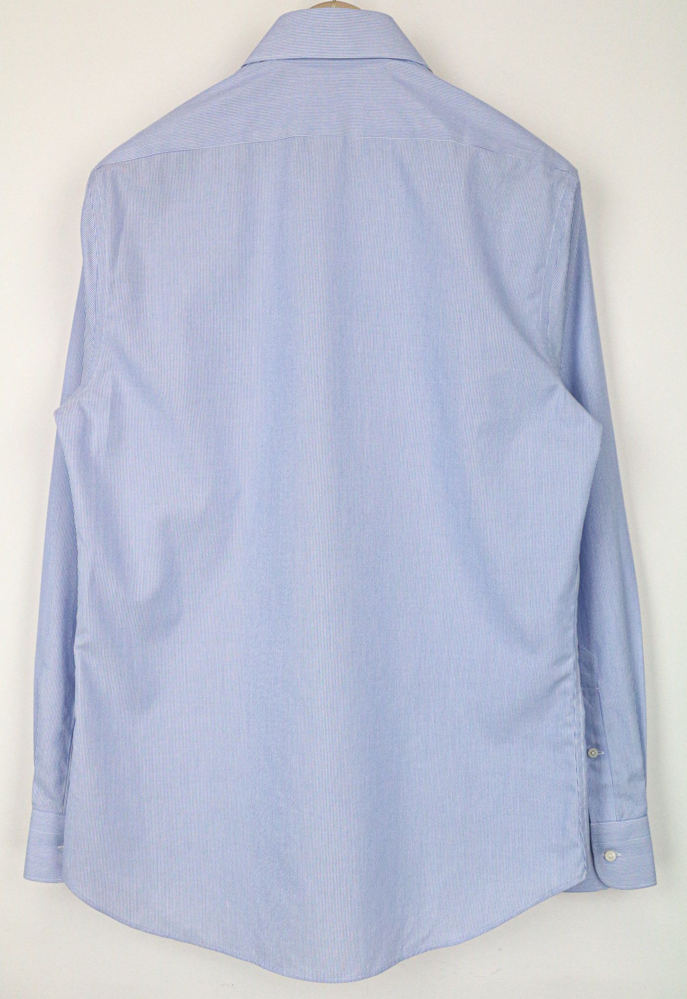 Suitsupply 40/15 3/4 Extra Slim Blue Cotton Cutaway Shirt 76964 Size 40R - 2 Thumbnail