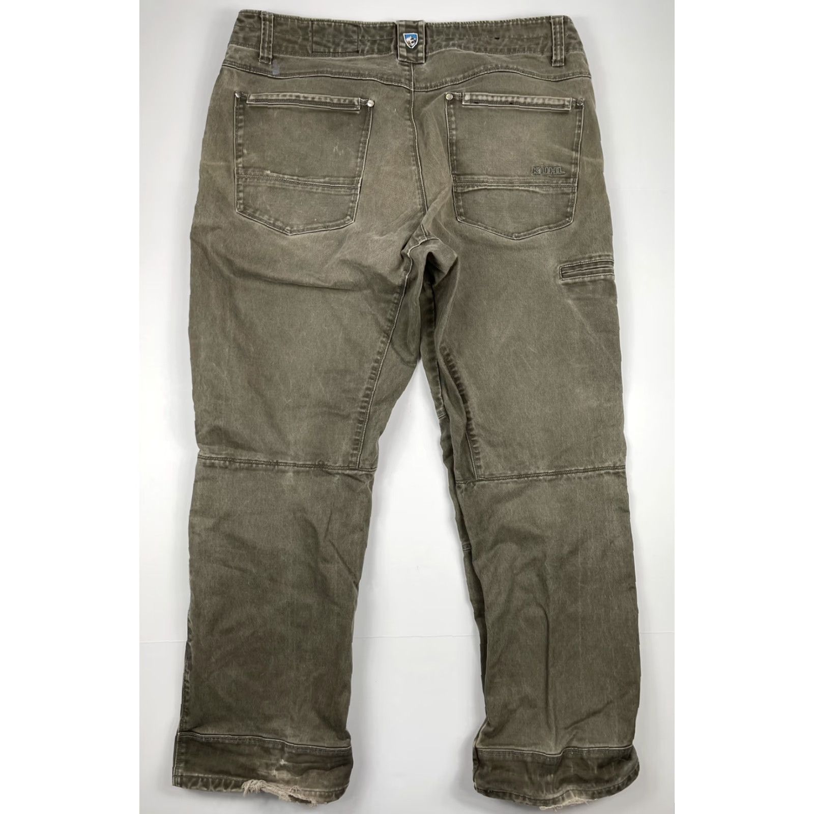 Vintage Kuhl Rydr Men's Hiking Pants, Size 38 x 30, Brown Canvas, Outdoor Travel Workwear Size US 38 / EU 54 - 5 Thumbnail