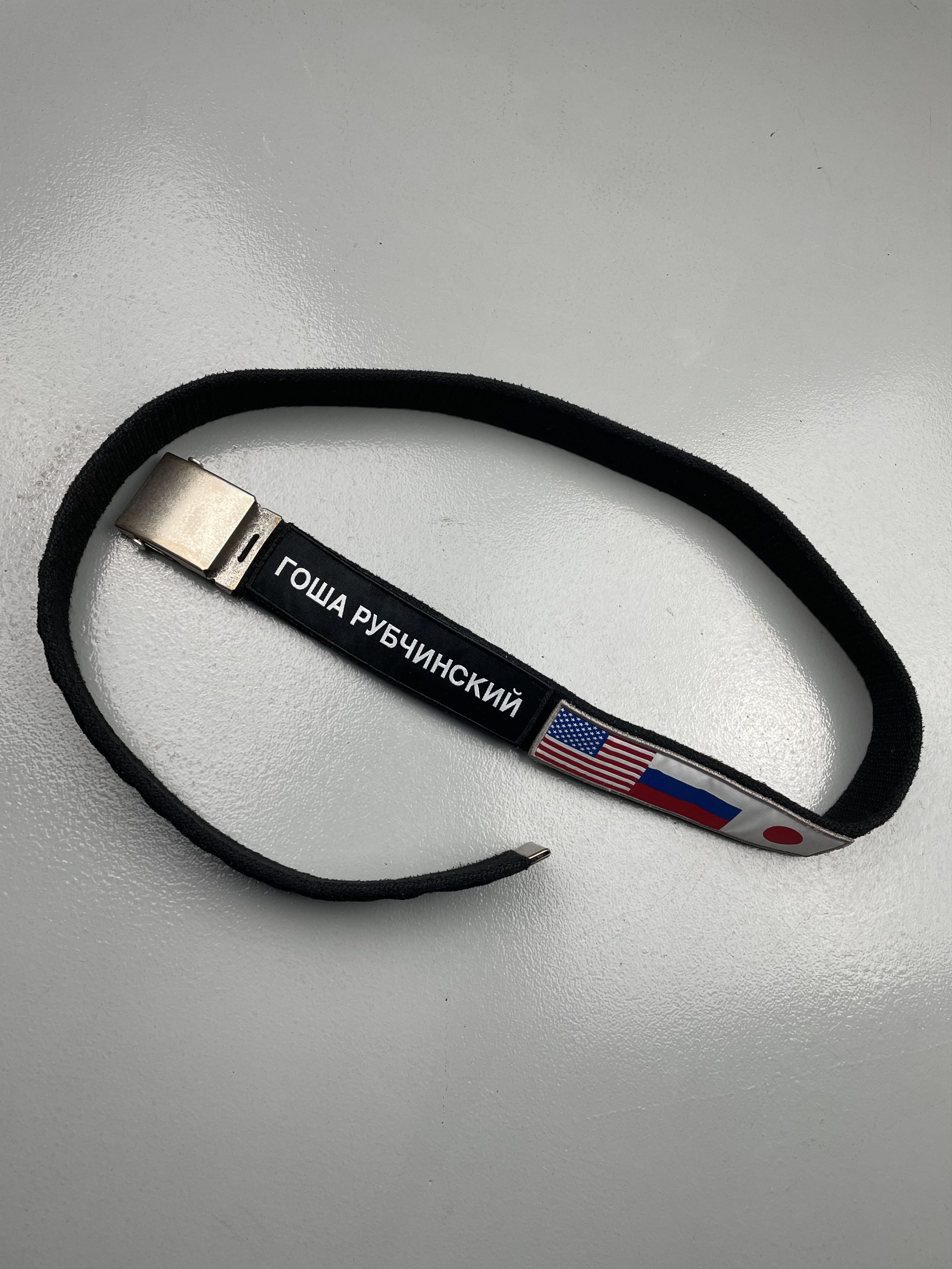 Gosha Rubchinskiy Gosha Rubchinskiy A/W 2018 velcro belt (black) Size ONE SIZE - 6 Thumbnail
