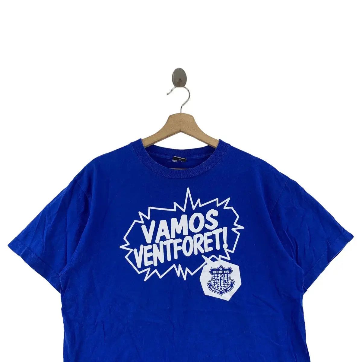 Vintage Vintage J LEAGUE VENTFORET KOFU Vamos Football Tee Shirt Size US L / EU 52-54 / 3 - 2 Thumbnail