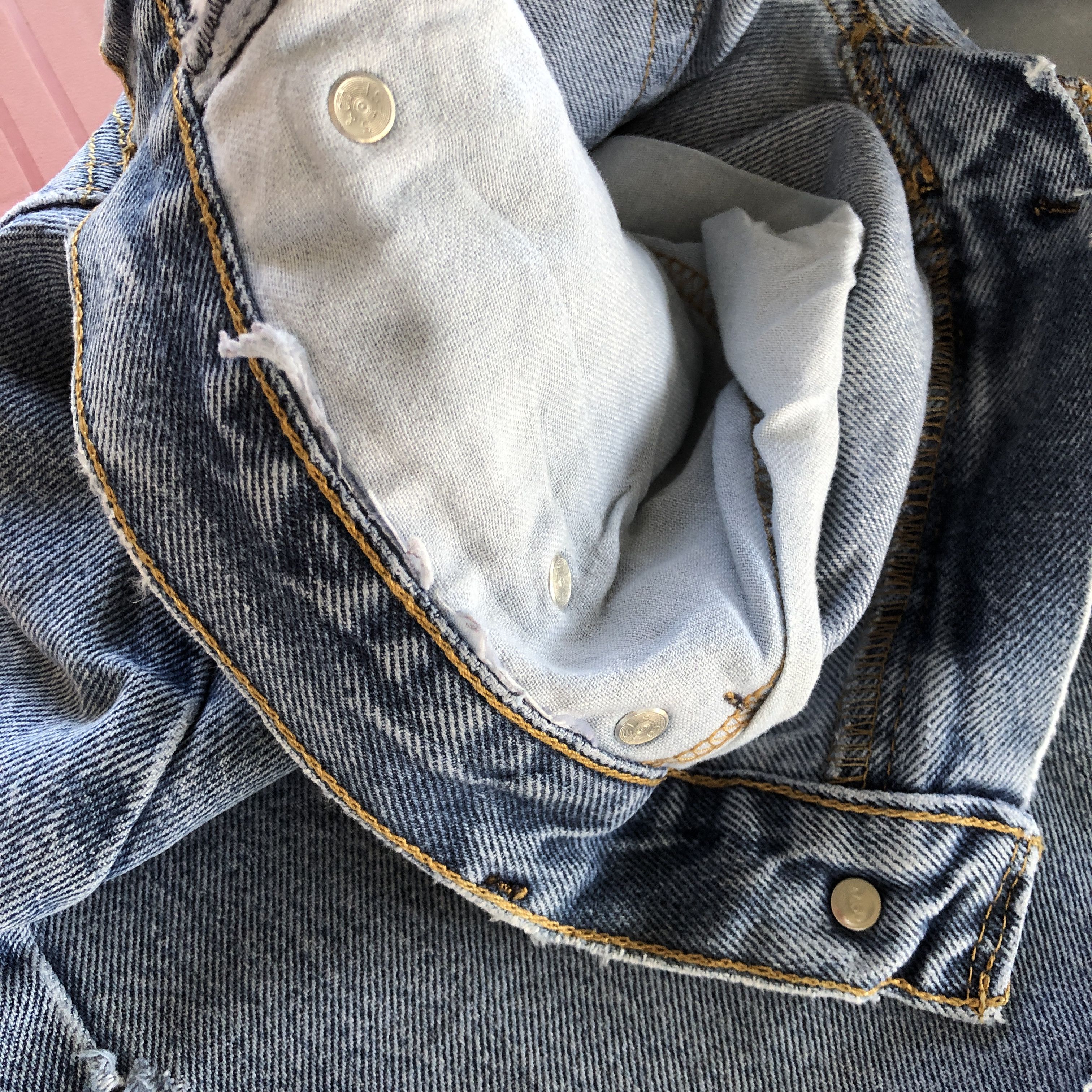 Levi's Vintage Levis Patchwork Distressed Jeans Levi's 505 Denim Size US 32 / EU 48 - 9 Thumbnail