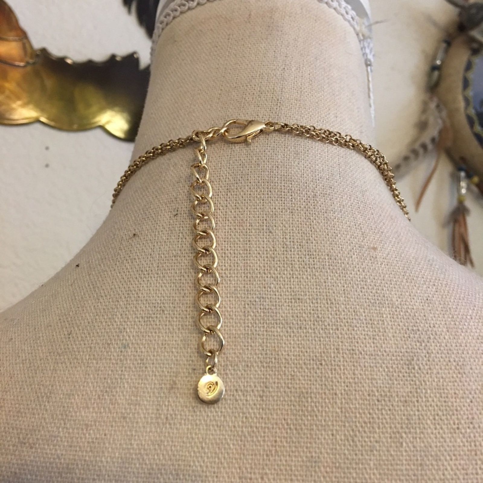 Vintage Vintage Vida layered Pom Pom crystal long necklace Size ONE SIZE - 5 Thumbnail