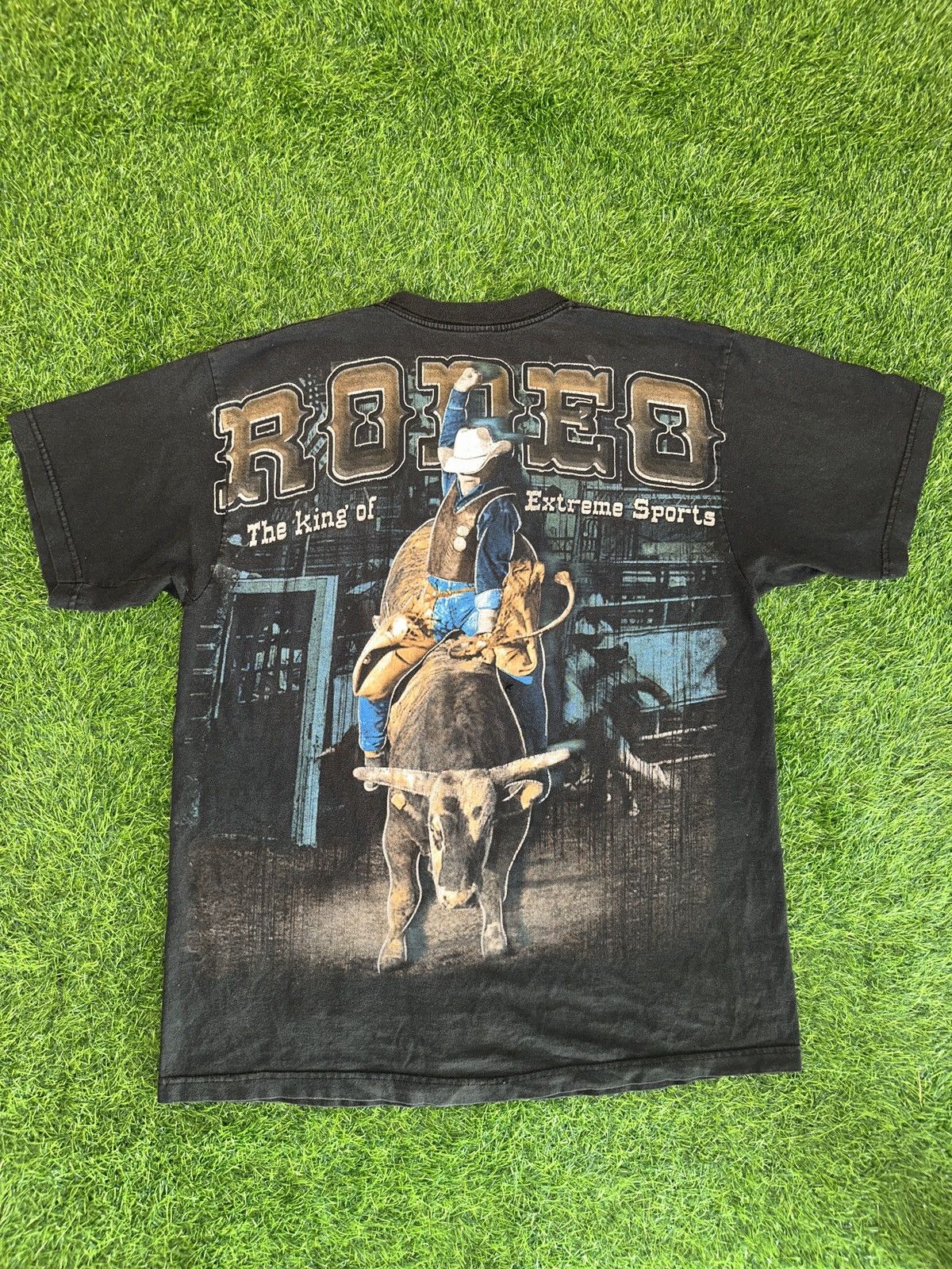 Cowboy Equipment Y2k rodeo cowboy western bull rider tee shirt size XL Size US XL / EU 56 / 4 - 1 Thumbnail