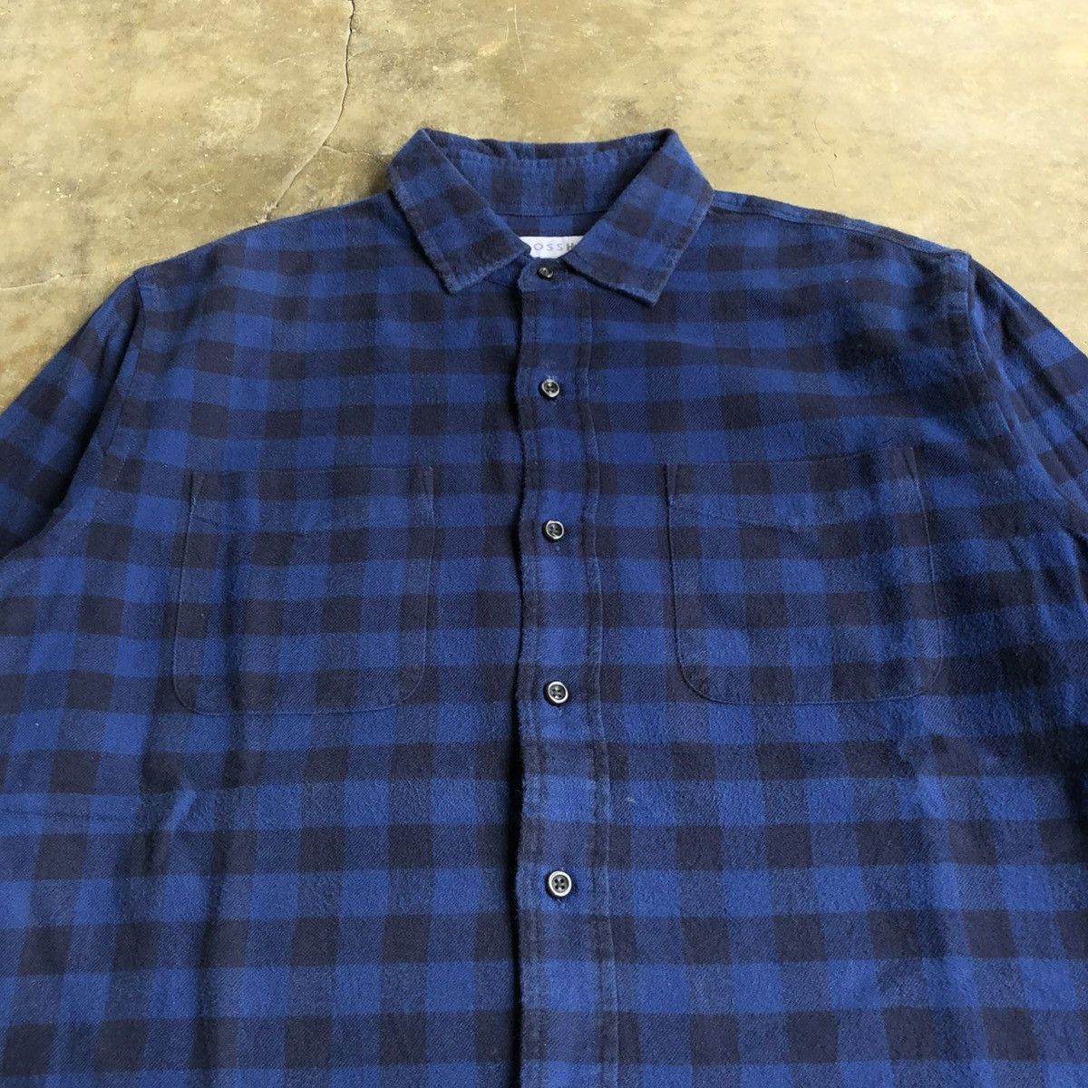 Sugar Cane 2000s Closshi Japan Flanel Plaid Long Slevee Shirt Button Up Size US XL / EU 56 / 4 - 4 Thumbnail