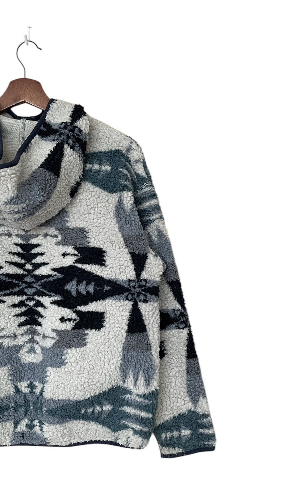 Pendleton × Vintage Vintage Brand Pendleton Navajo Fleece Hoodie 1990s Size US M / EU 48-50 / 2 - 7 Thumbnail