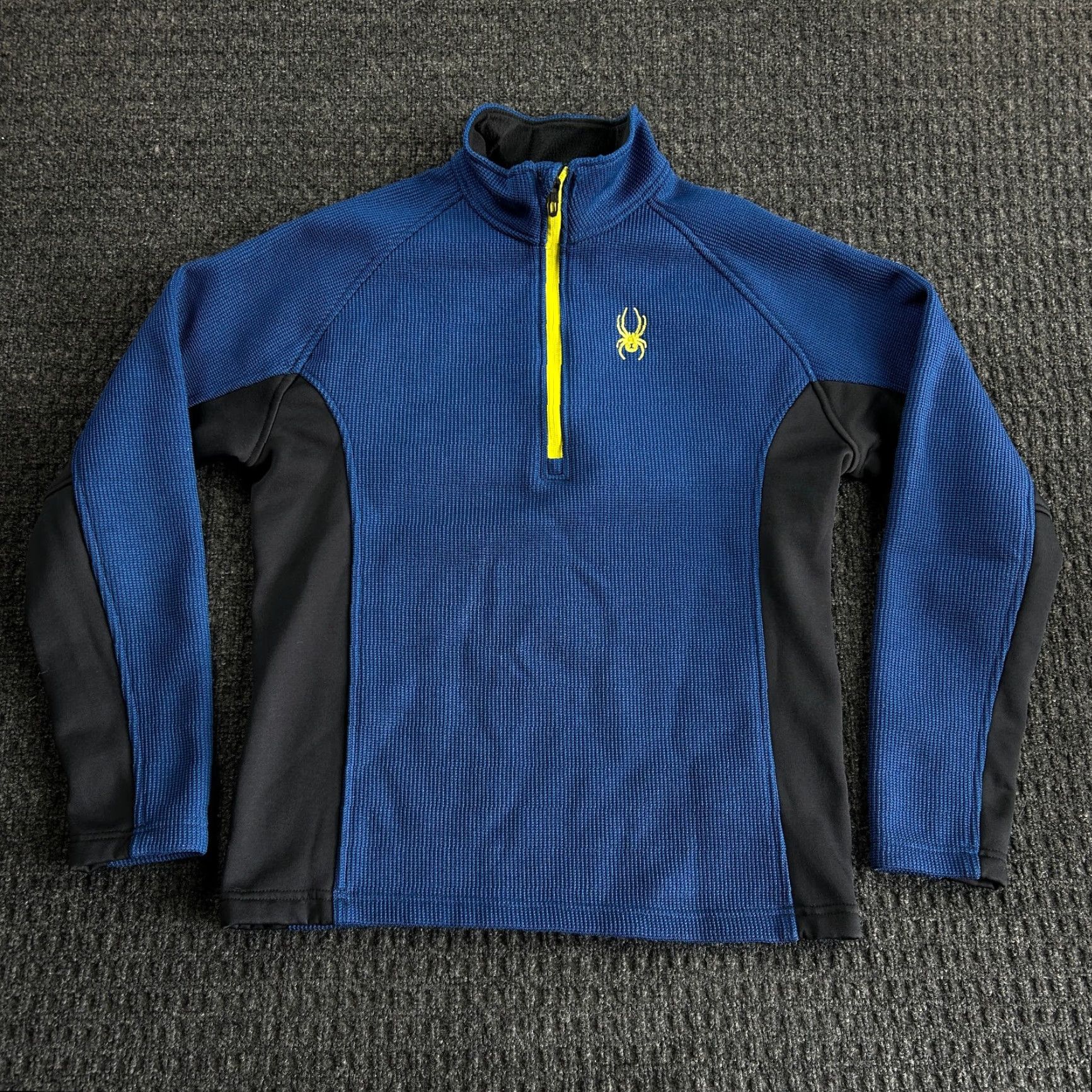 Spyder Spyder 1/4 Zip Pullover Shirt Hoodie M Blue Black Outdoor Mens Size US M / EU 48-50 / 2 - 2 Thumbnail