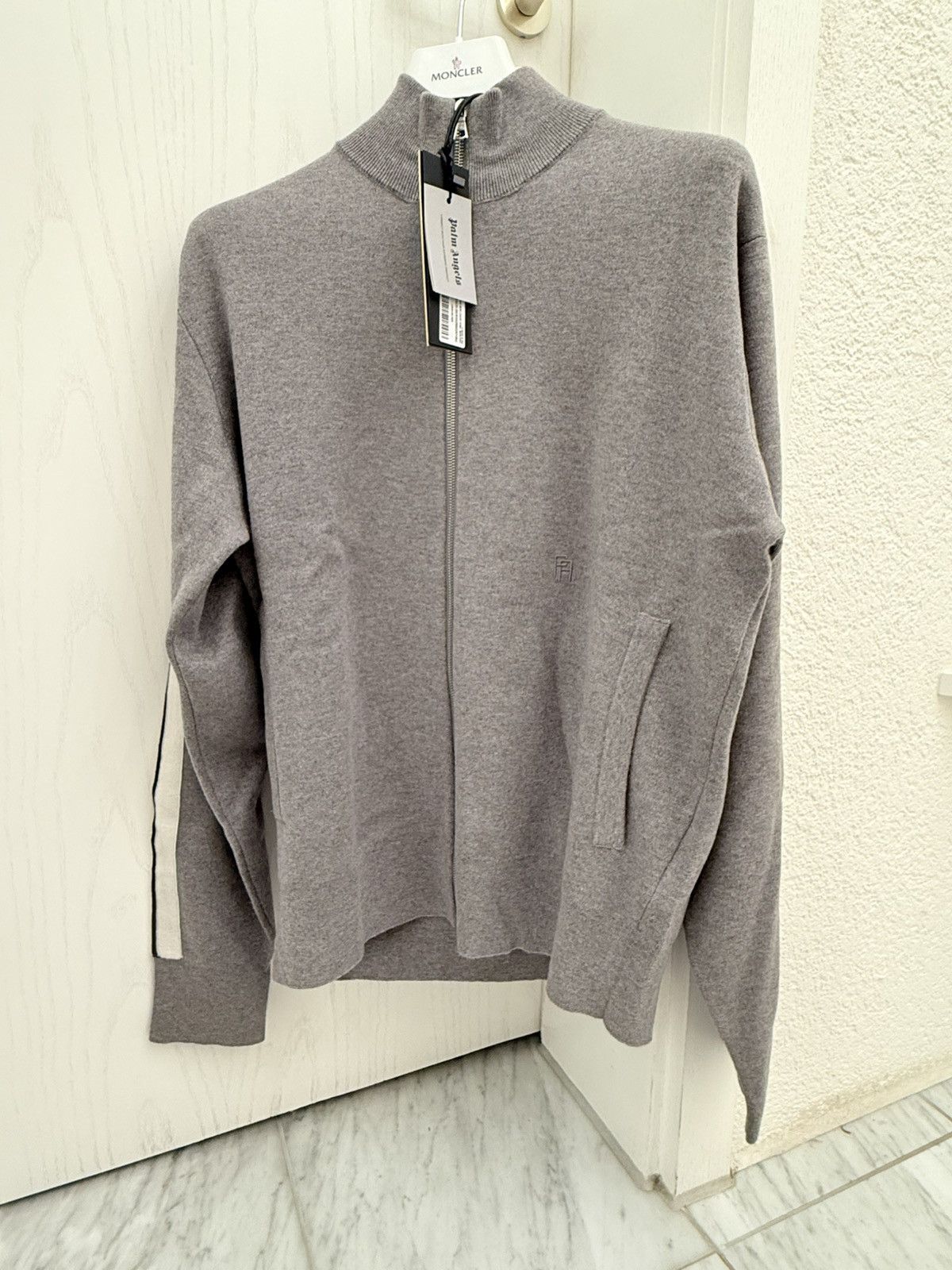 Palm Angels Palm Angels Track Jacket Cashmere Gray M Size US M / EU 48-50 / 2 - 1 Thumbnail