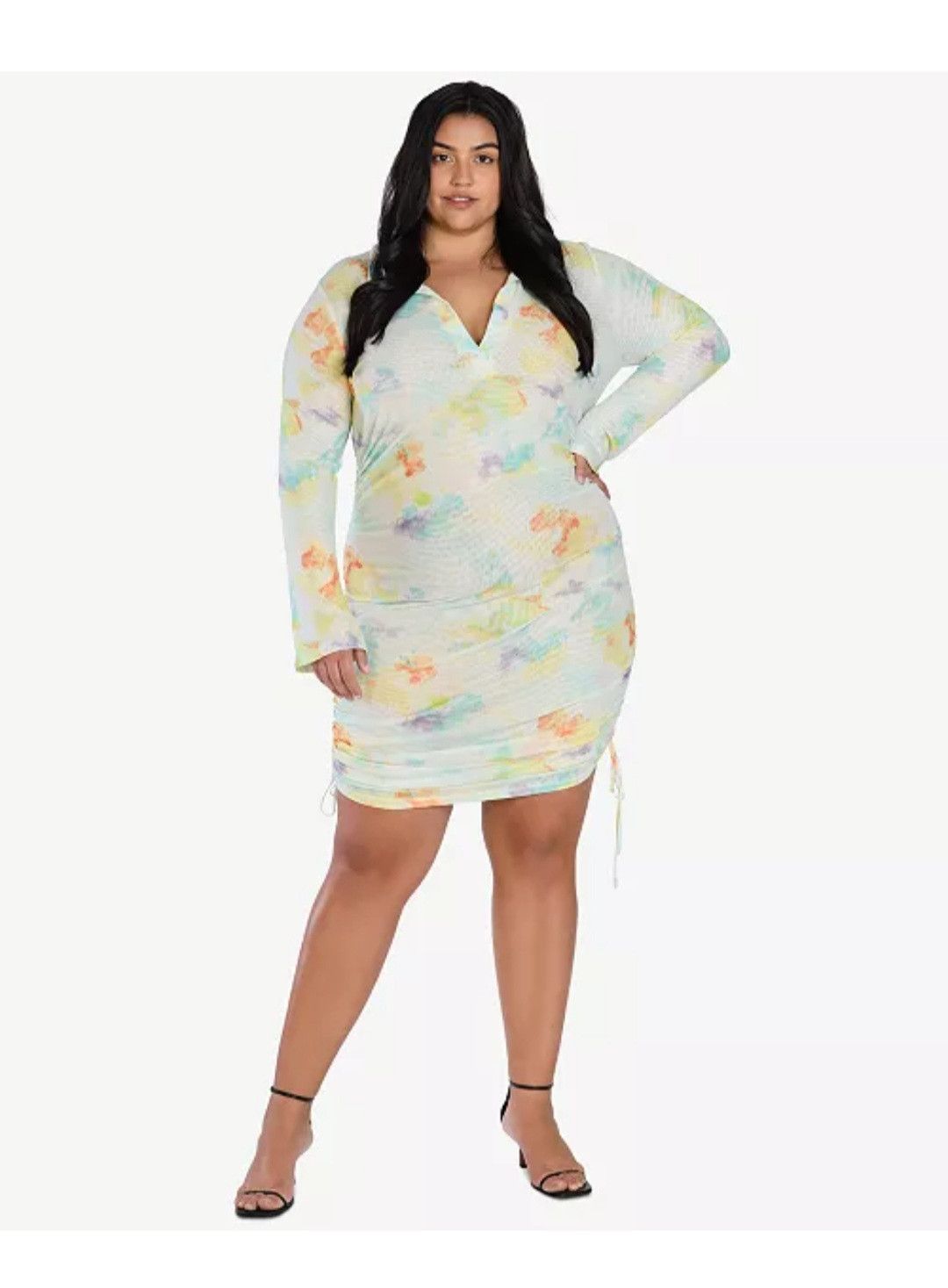Bar III Bar lll plus size watercolor tie-dye dress from Macy's Size XXL / US 16-18 / IT 52-54 - 4 Thumbnail