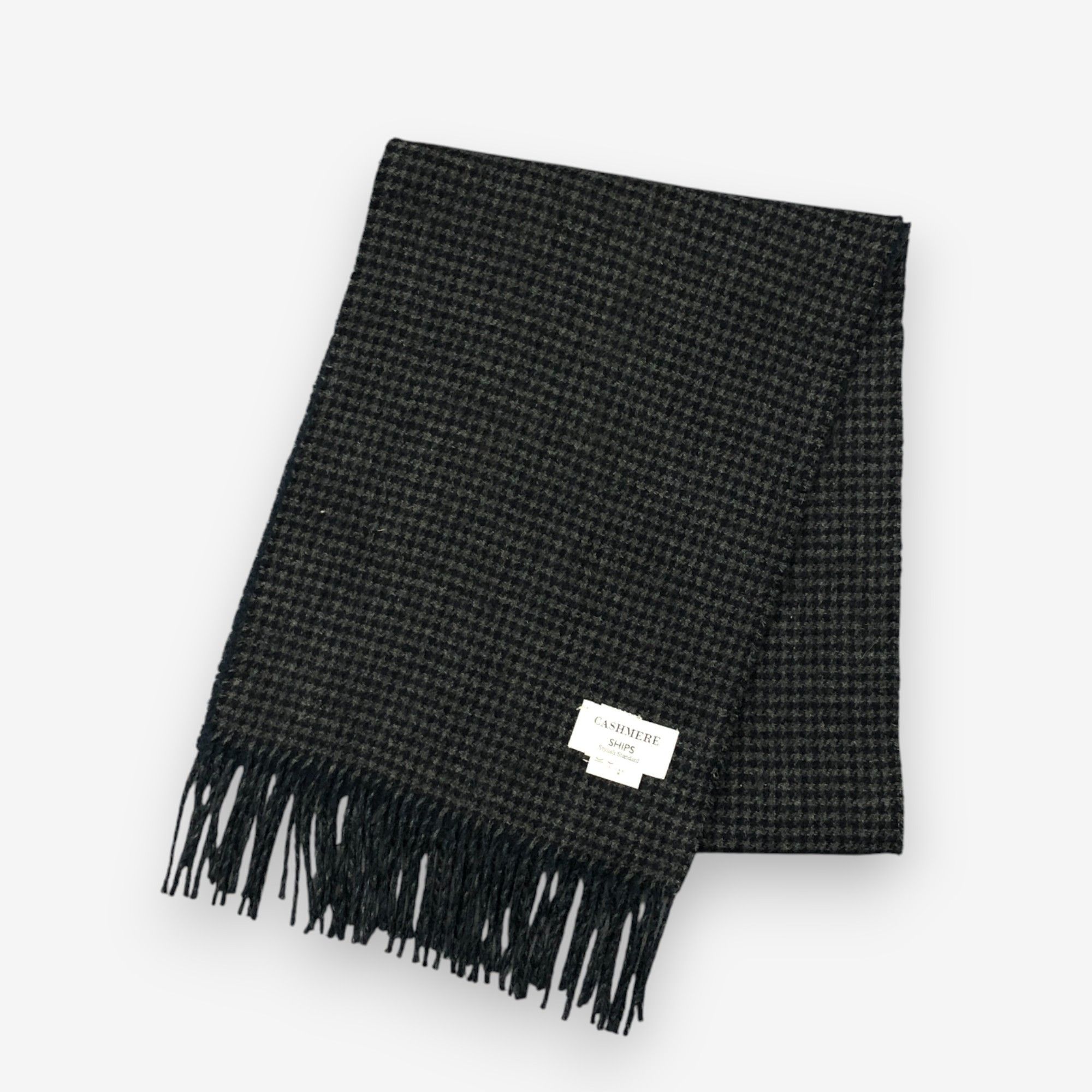 SHIPS Vintage Ships Scarf Muffler Wool Houndstooth Scarves Size ONE SIZE - 3 Thumbnail