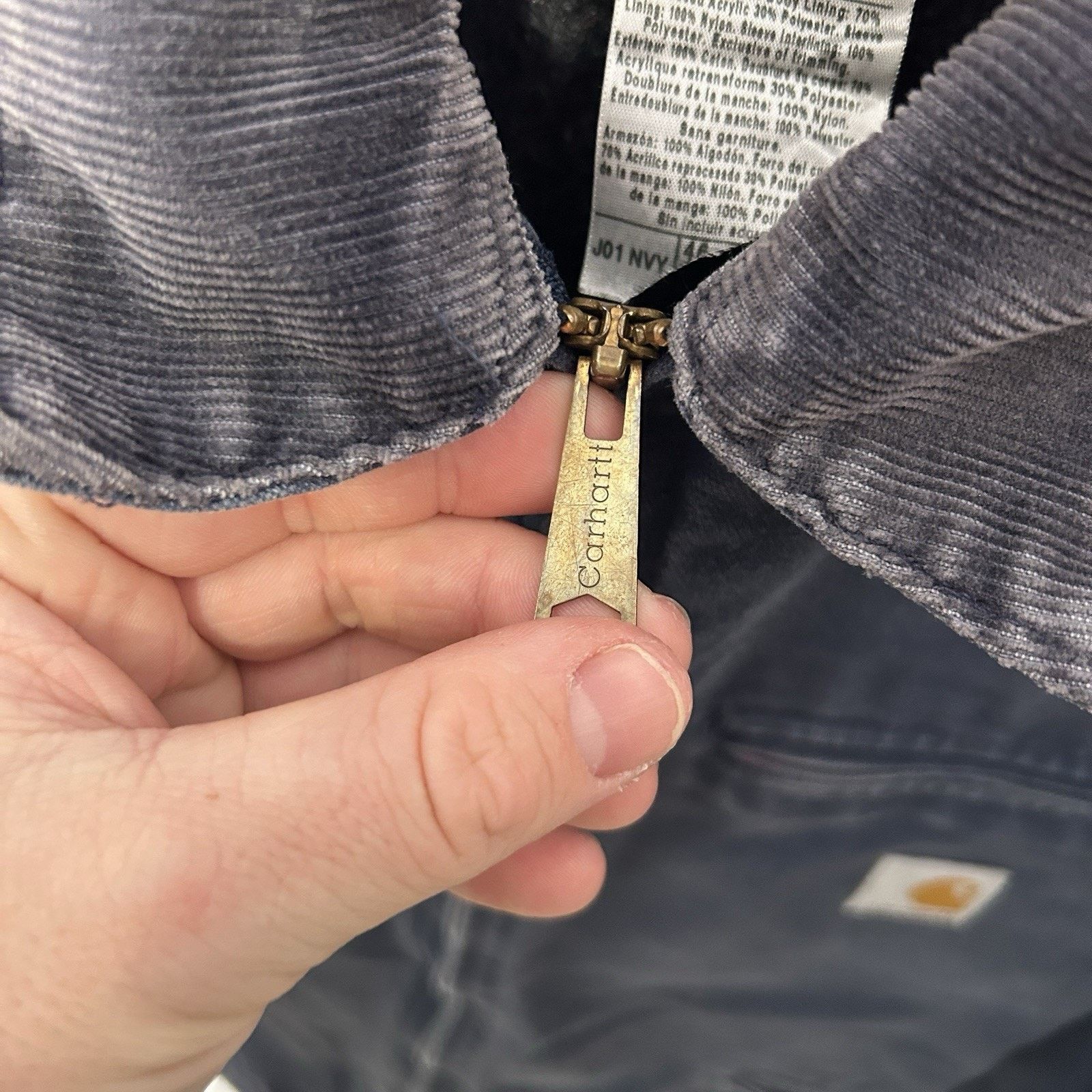 Carhartt Vintage Carhartt Blanket-Lined Detroit Jacket “Navy” J01 NVY Size US L / EU 52-54 / 3 - 13 Thumbnail