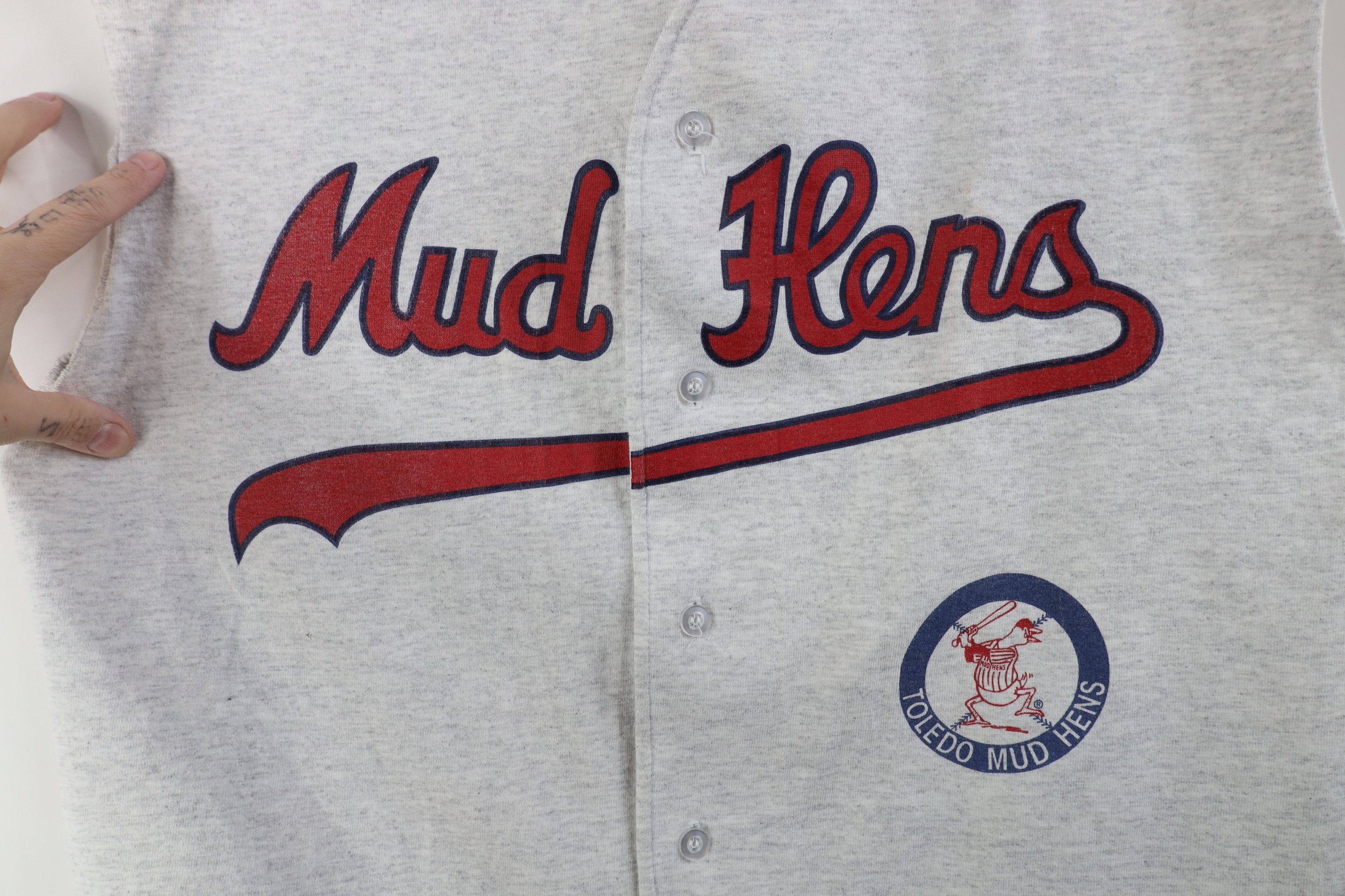 Vintage Vintage 90s Toledo Mud Hens Baseball Jersey Sleeveless USA Size US L / EU 52-54 / 3 - 4 Thumbnail