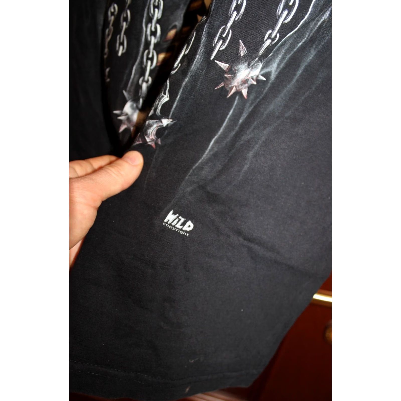 Vintage VINTAGE Wild Rock T-Shirt Mens L Black - Rock T-Shirt / Vintage / Men / L / Black / 53-68cm / 67-68cm Size US L / EU 52-54 / 3 - 6 Thumbnail