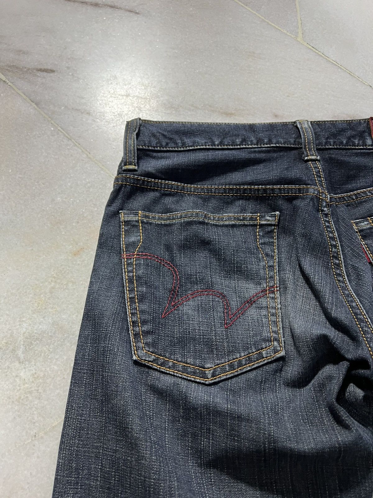 Edwin 💥Flare💥Vintage Edwin 503 Blue Trip Edgline Washed Jeans Size US 32 / EU 48 - 17 Thumbnail