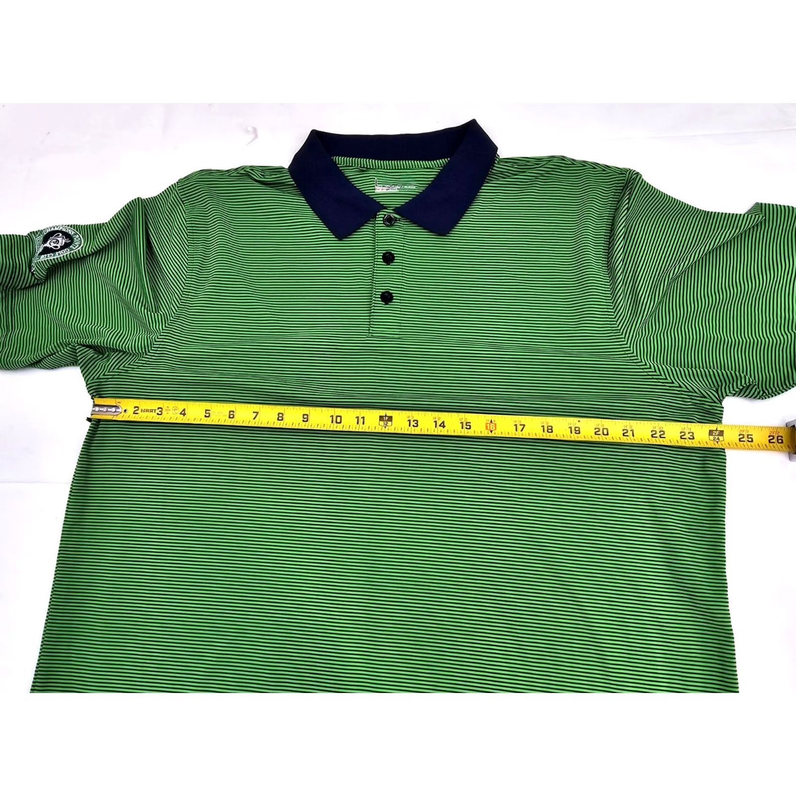 Under Armour Under Armour HeatGear Polo Shirt Men XL Green Striped Loose Fit Short Sleeve Golf polo Shirt Mens XL Size US XL / EU 56 / 4 - 6 Thumbnail
