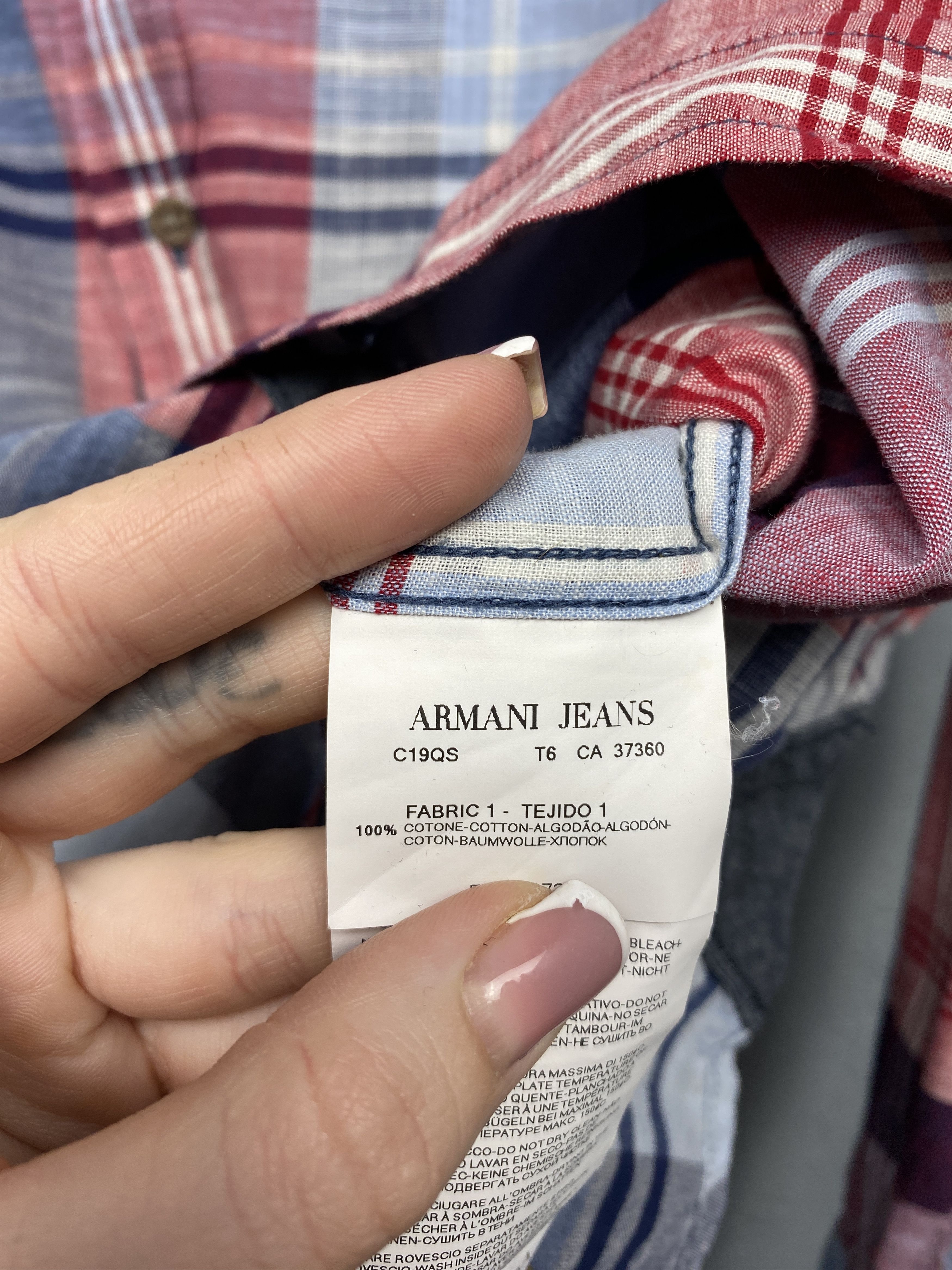 Armani Armani Jeans Vintage Mens Long Sleeve Check Shirt Size US M / EU 48-50 / 2 - 4 Thumbnail