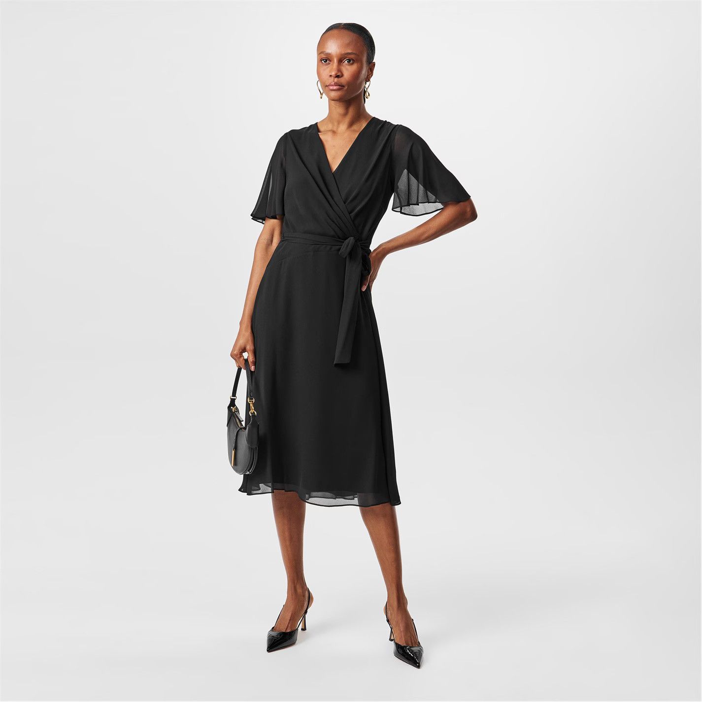 Lauren Ralph Lauren o1g2r1mq0825 Abel Dress in Black Size M / US 6-8 / IT 42-44 - 6 Thumbnail