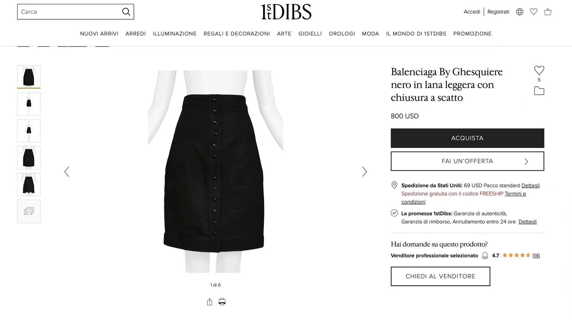 Balenciaga Balenciaga 03AW Ghesquière Sculptural A-line Skirt Size 26" / US 2 / IT 38 - 8 Thumbnail