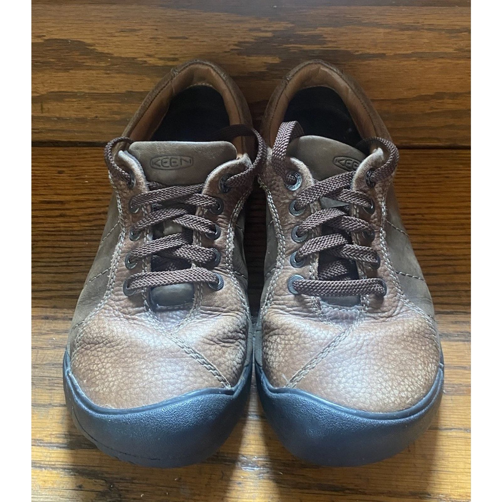 KEEN KEEN Hiking Shoes Womens 7.5 Brown Leather Trail Comfort Size US 7.5 / IT 37.5 - 2 Thumbnail