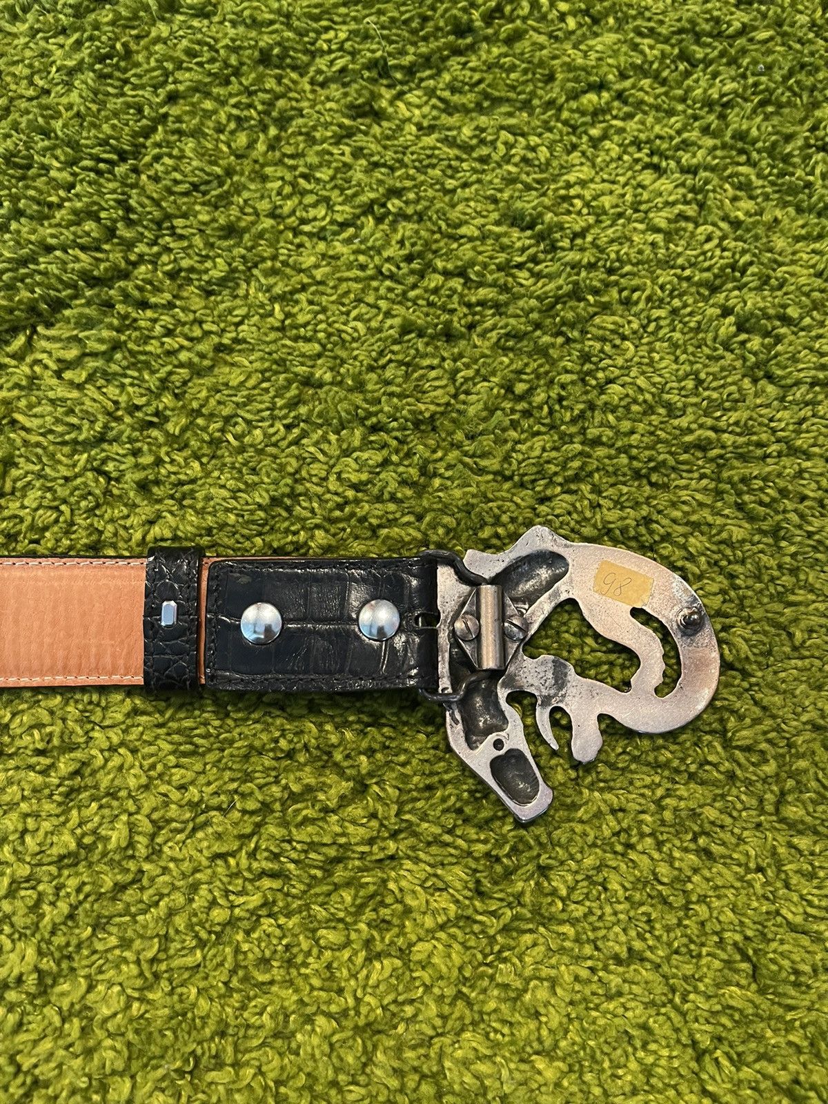 Cowboy Equipment × Genuine Leather 🐍 Real phyton snakeskin leather belt by Penta Size 34 - 7 Thumbnail