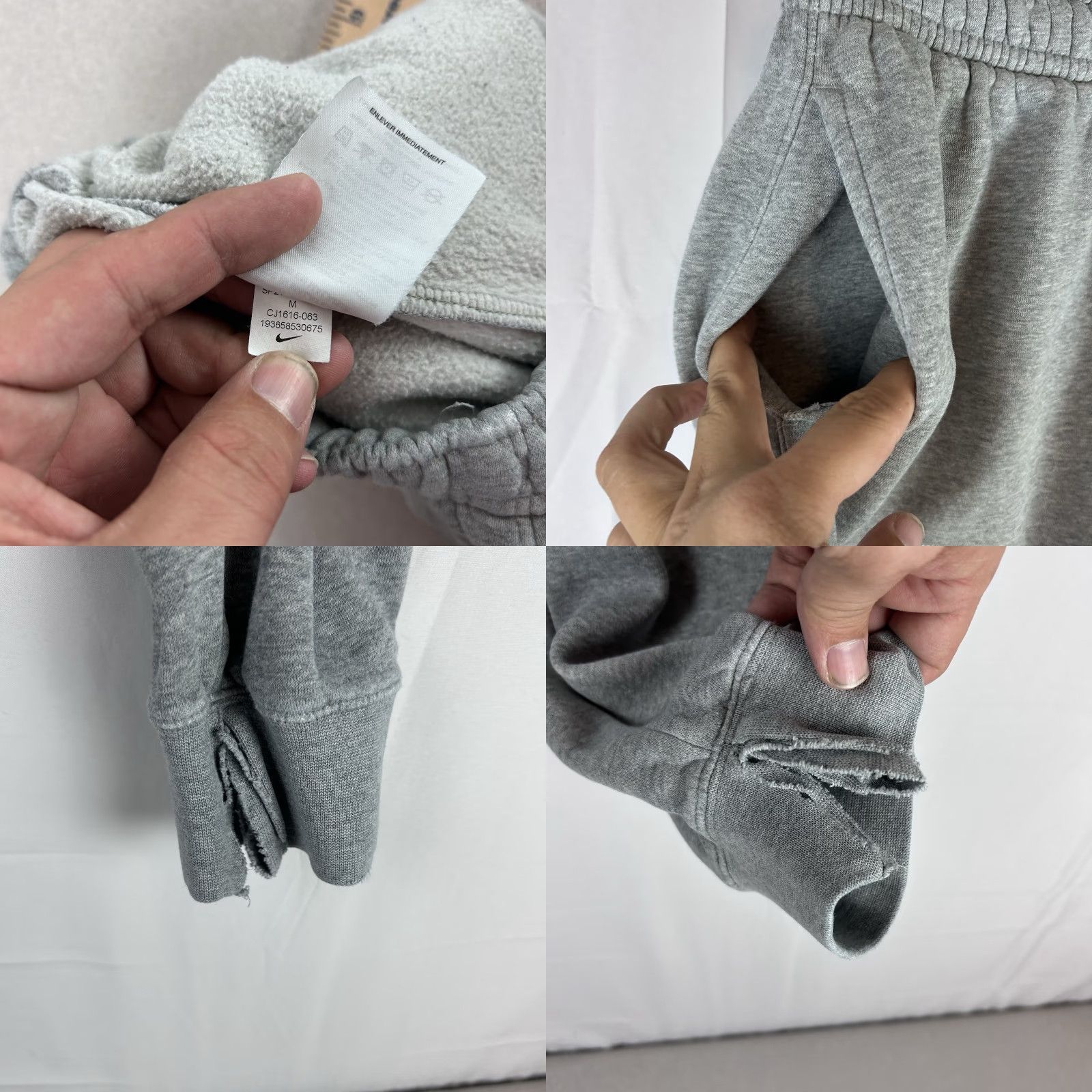 Nike Nike Club Fleece Joggers Men’s Training Gray M CJ1616 Bison OBU Oklahoma Baptist Size US 31 - 8 Thumbnail