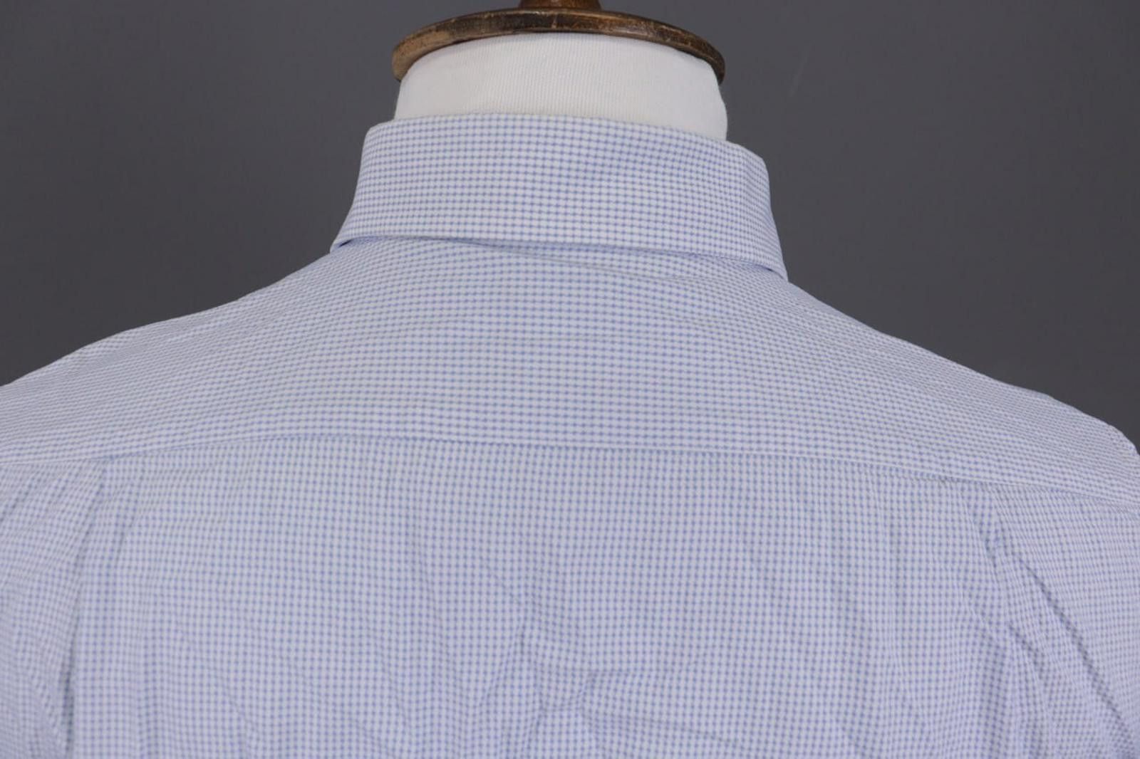 Designer Boggi Milano Tailored Fit Blue Button Down Shirt 41 / 16 Size US M / EU 48-50 / 2 - 12 Thumbnail