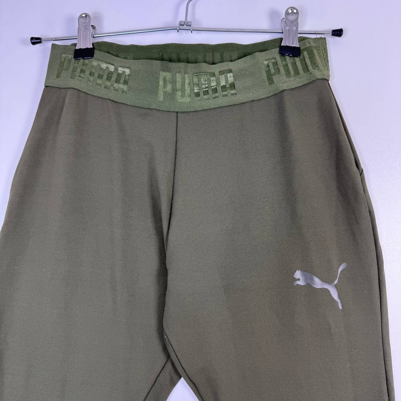 Puma Puma Compression Leggings OliveTraining Athletic Pants L Size 42" / US 20 - 2 Thumbnail