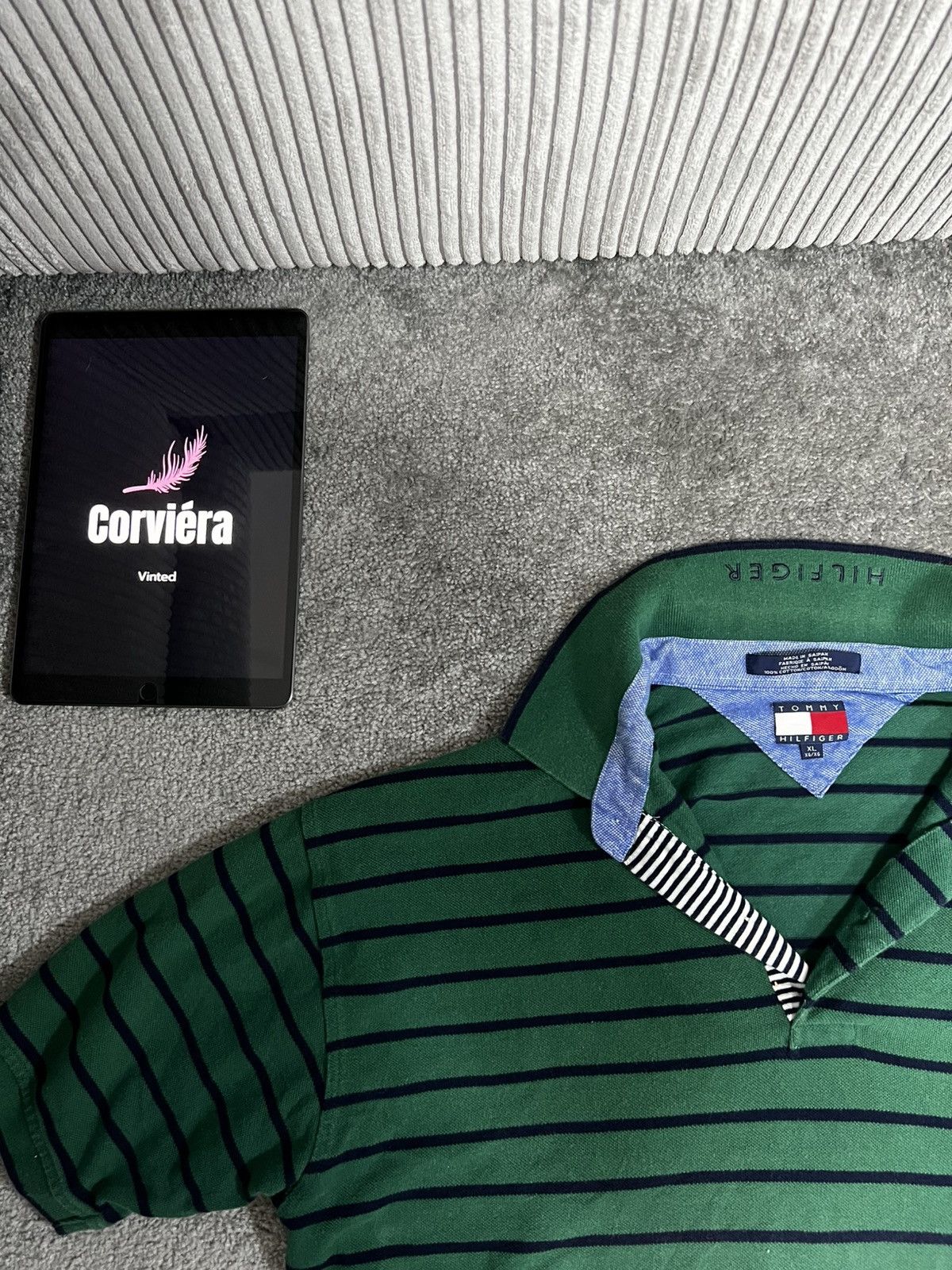 Designer × Tommy Hilfiger × Vintage Tommy Hilfiger Vintage Polo Shirt Size US L / EU 52-54 / 3 - 2 Thumbnail