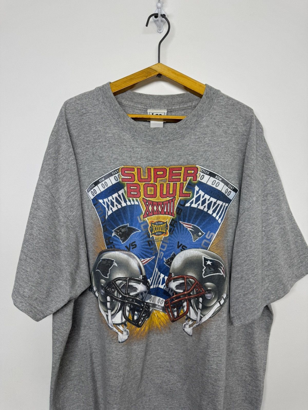 Lee Vintage Y2k NFL Super Bowl 2005 T-Shirt Size US XXL / EU 58 / 5 - 5 Thumbnail